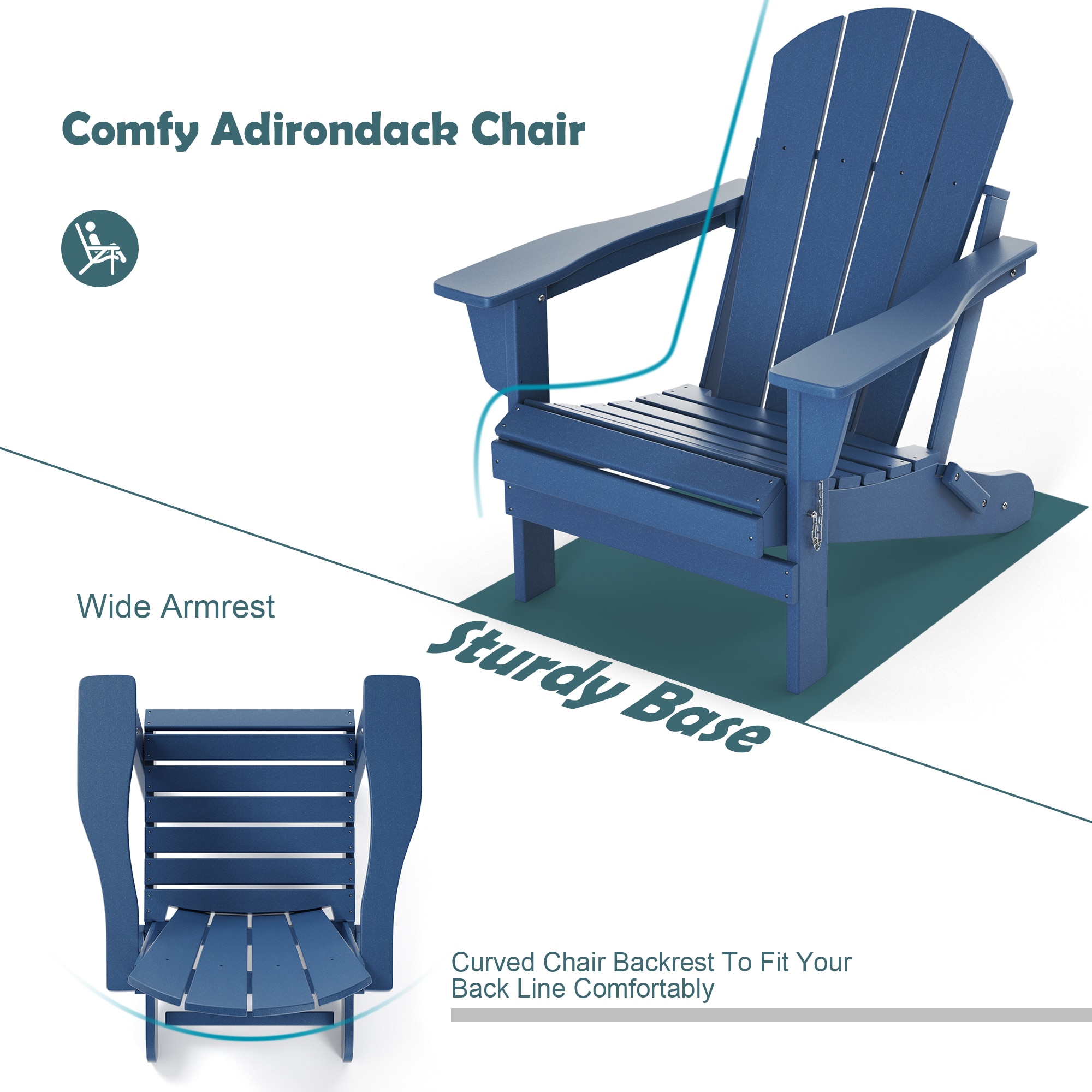 Poly furniture AC-HE01-NB Patio-Chairs - View #10