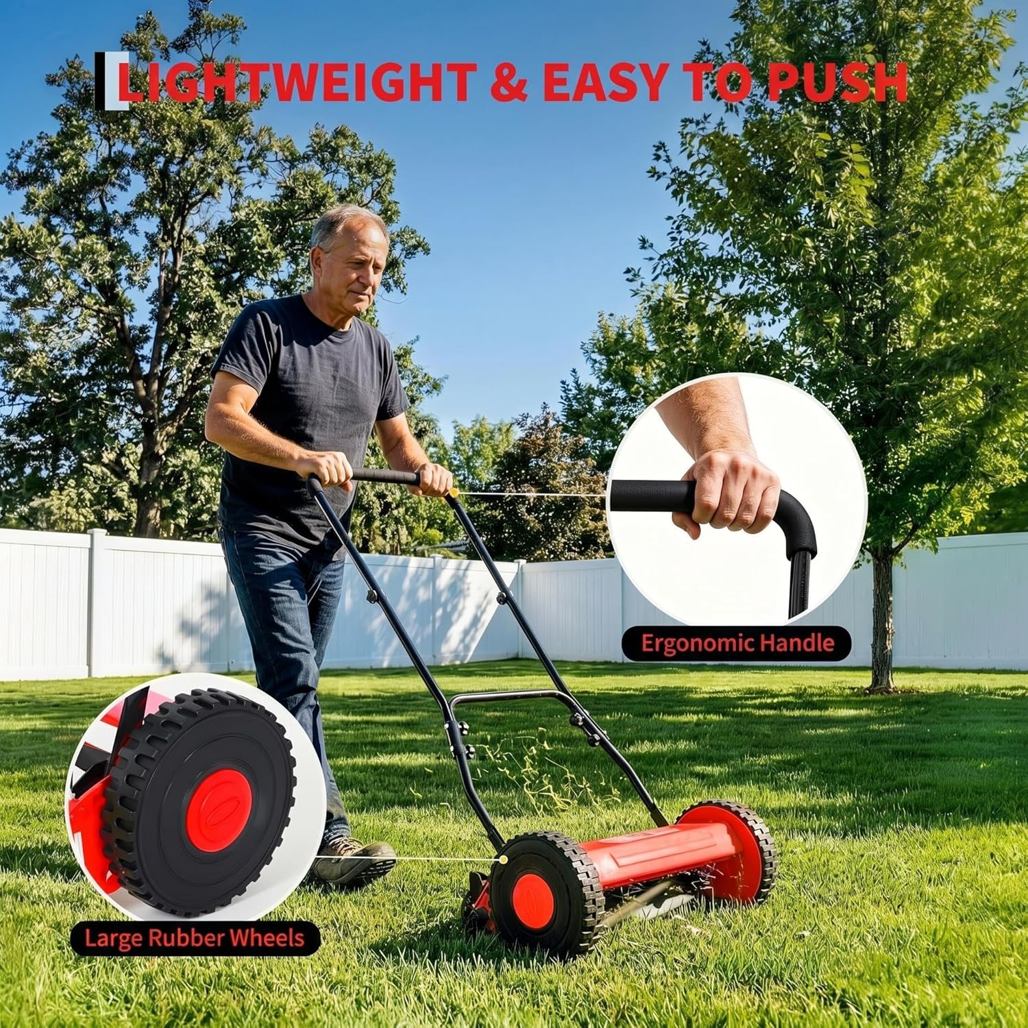 GarveeLife ZMNFZPKVS7 Push-Mower-Reel - View #6