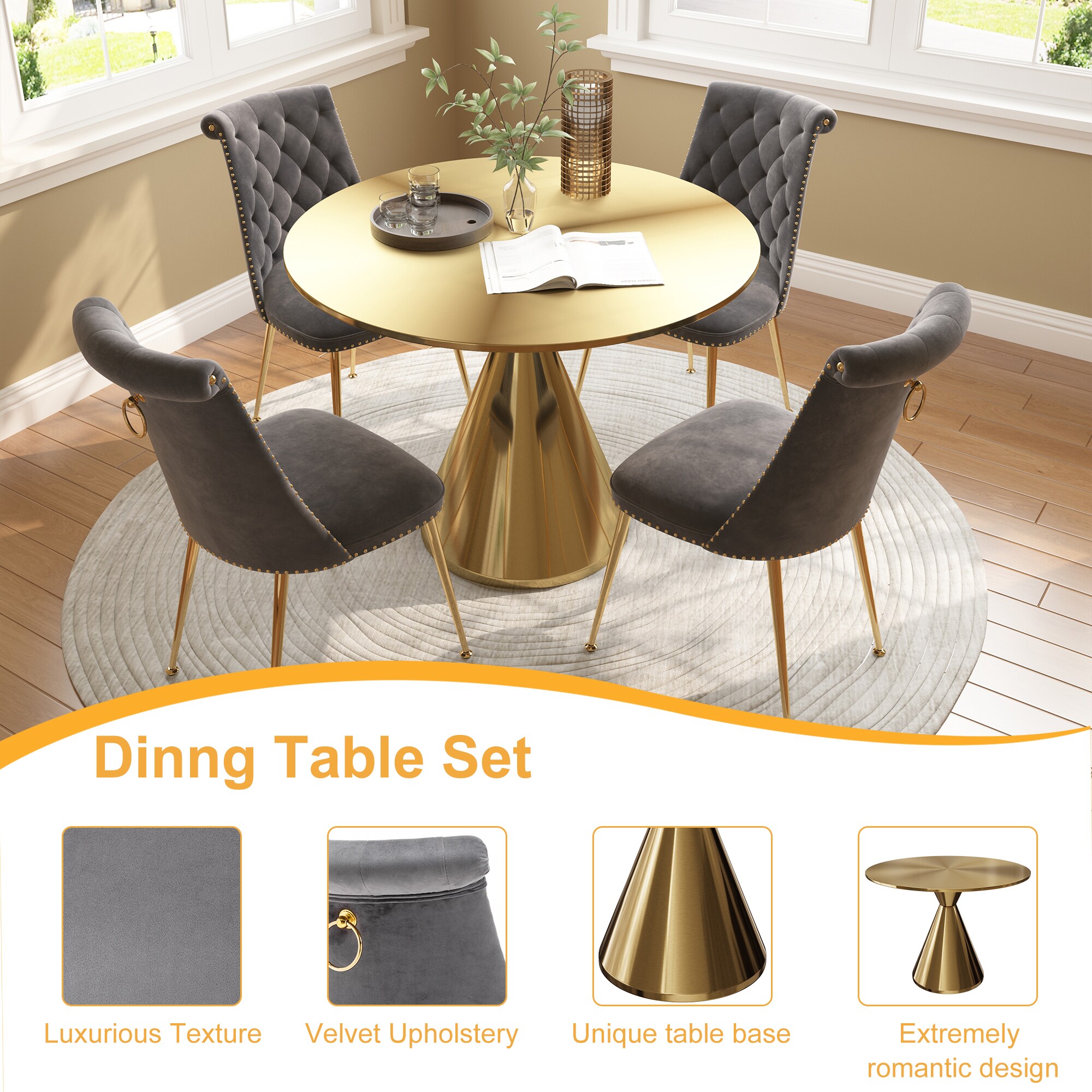 Clihome CL-RBT1-BBG703GY Dining-Sets - View #6