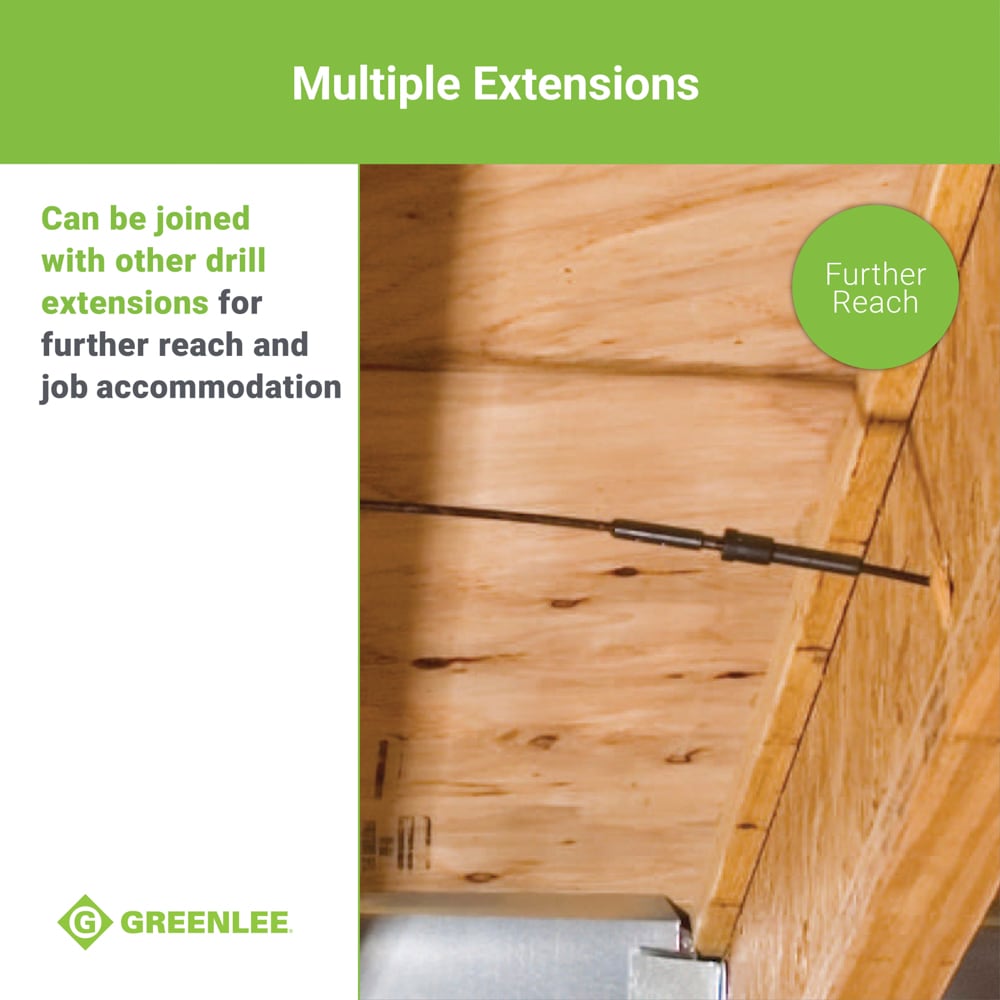Greenlee Quick Change Drill Bit Extension in the Drill Bit Extensions  department at