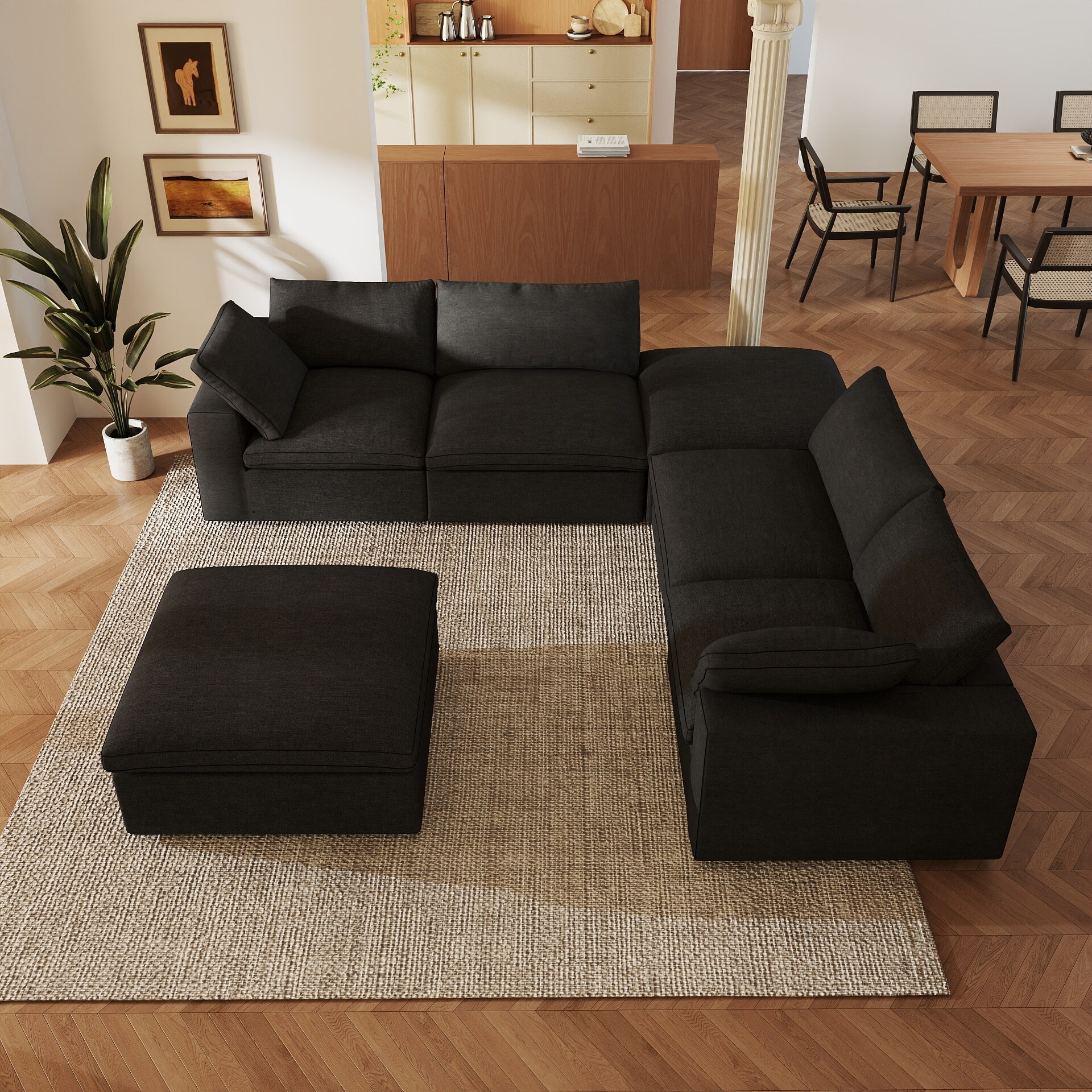 BuotiqHom DH-S4+2-121BK Sofas-Loveseats - View #5