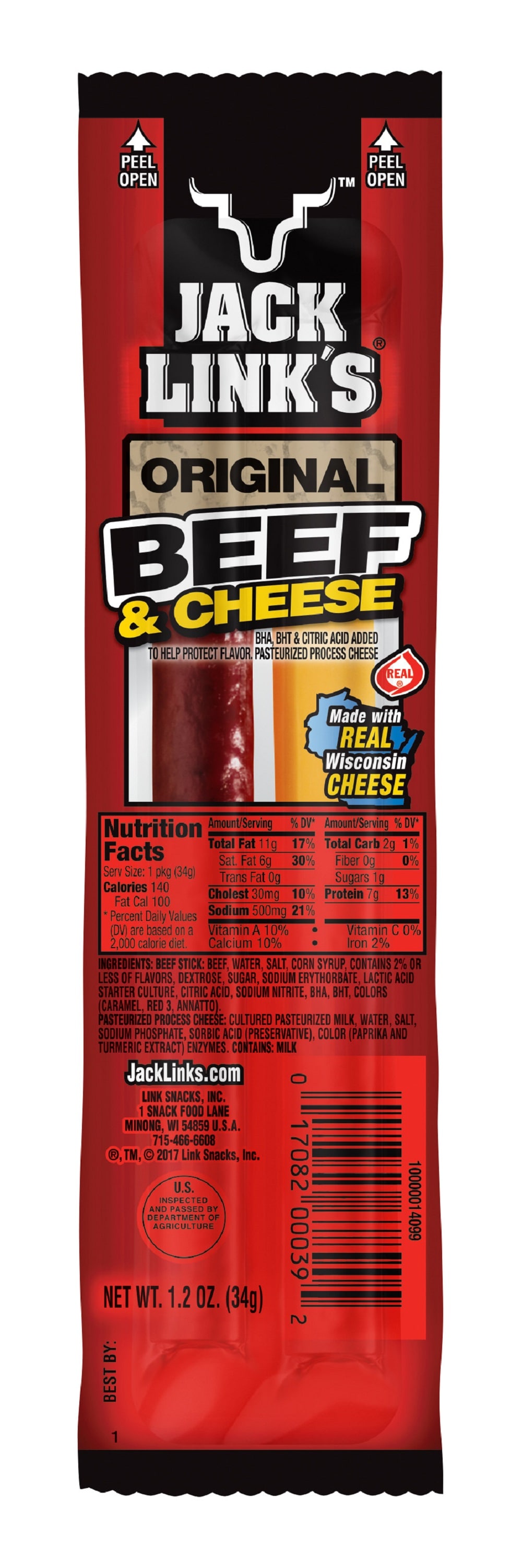 Jack Link's Premium Beef and Cheese Sticks Combo Pack - Original Flavor ...