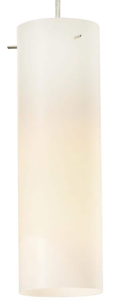 AFX SSP1000L40D1SNWH Soho Satin Nickel Modern/contemporary White glass Cylinder Integrated LED Mini Hanging Pendant light