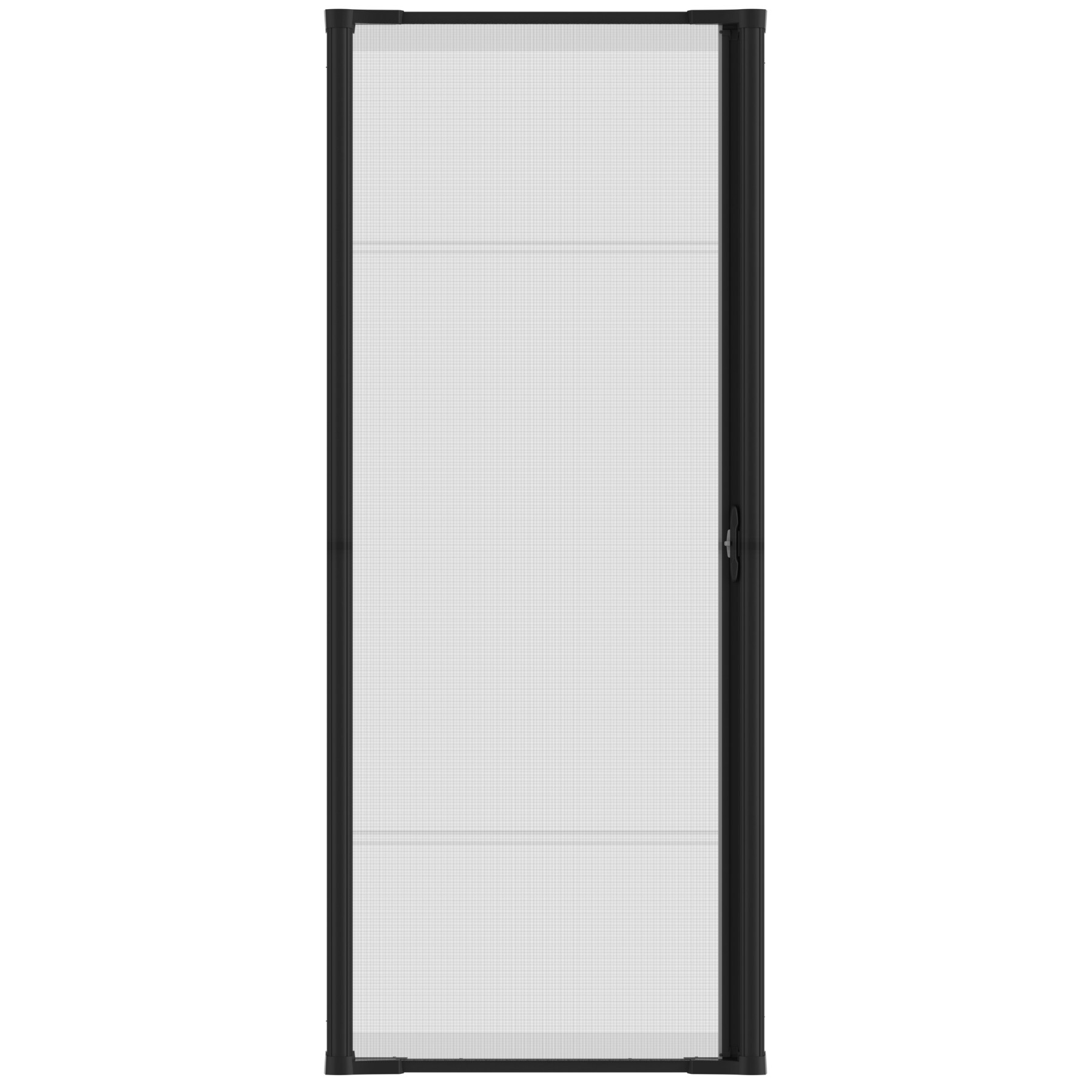 LARSON Brisa 36-in x 80-in Black Aluminum Retractable Screen Door (Handle Included)