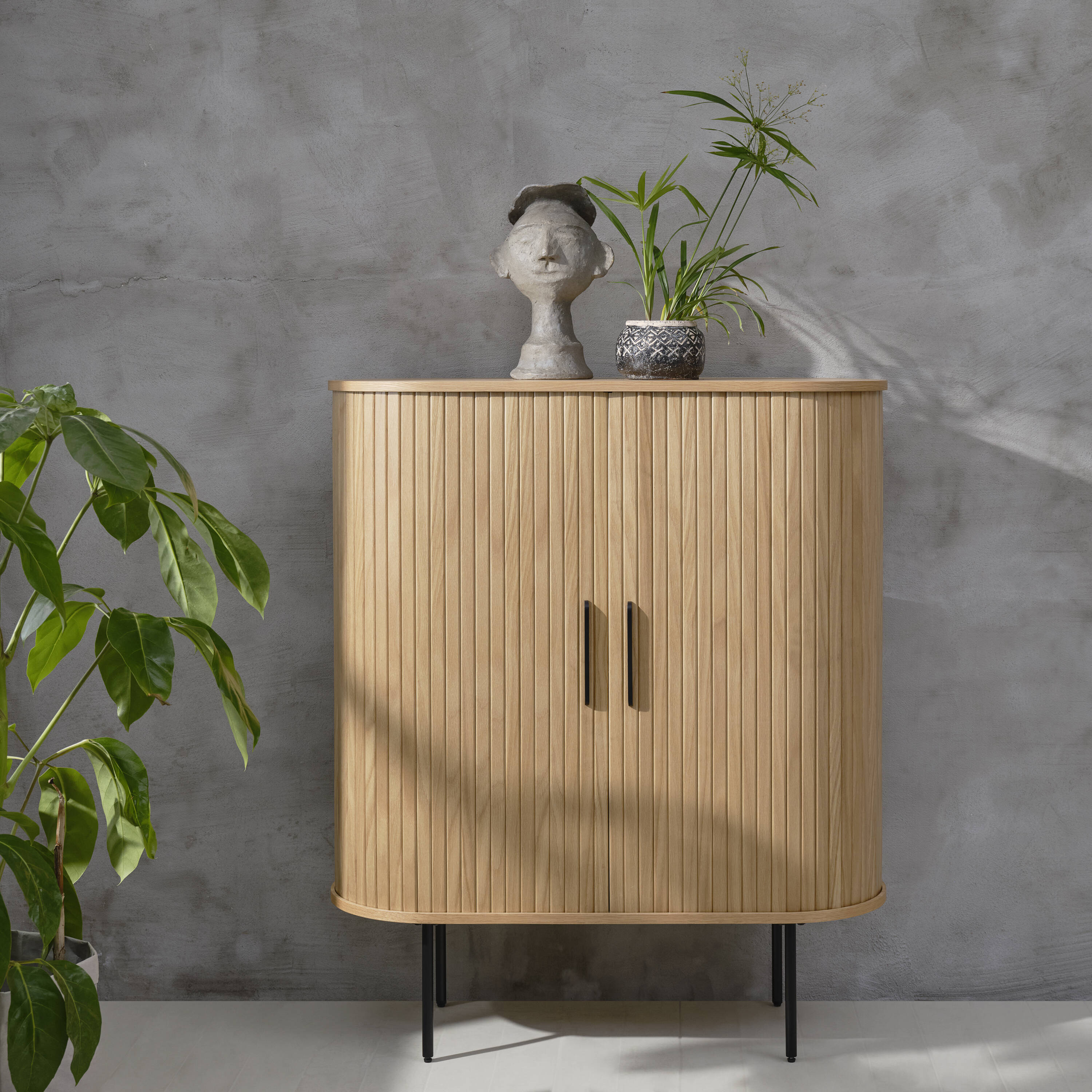  NL-4624-NAT 39.25-in W 2 -Door Natural Oak Accent Cabinet