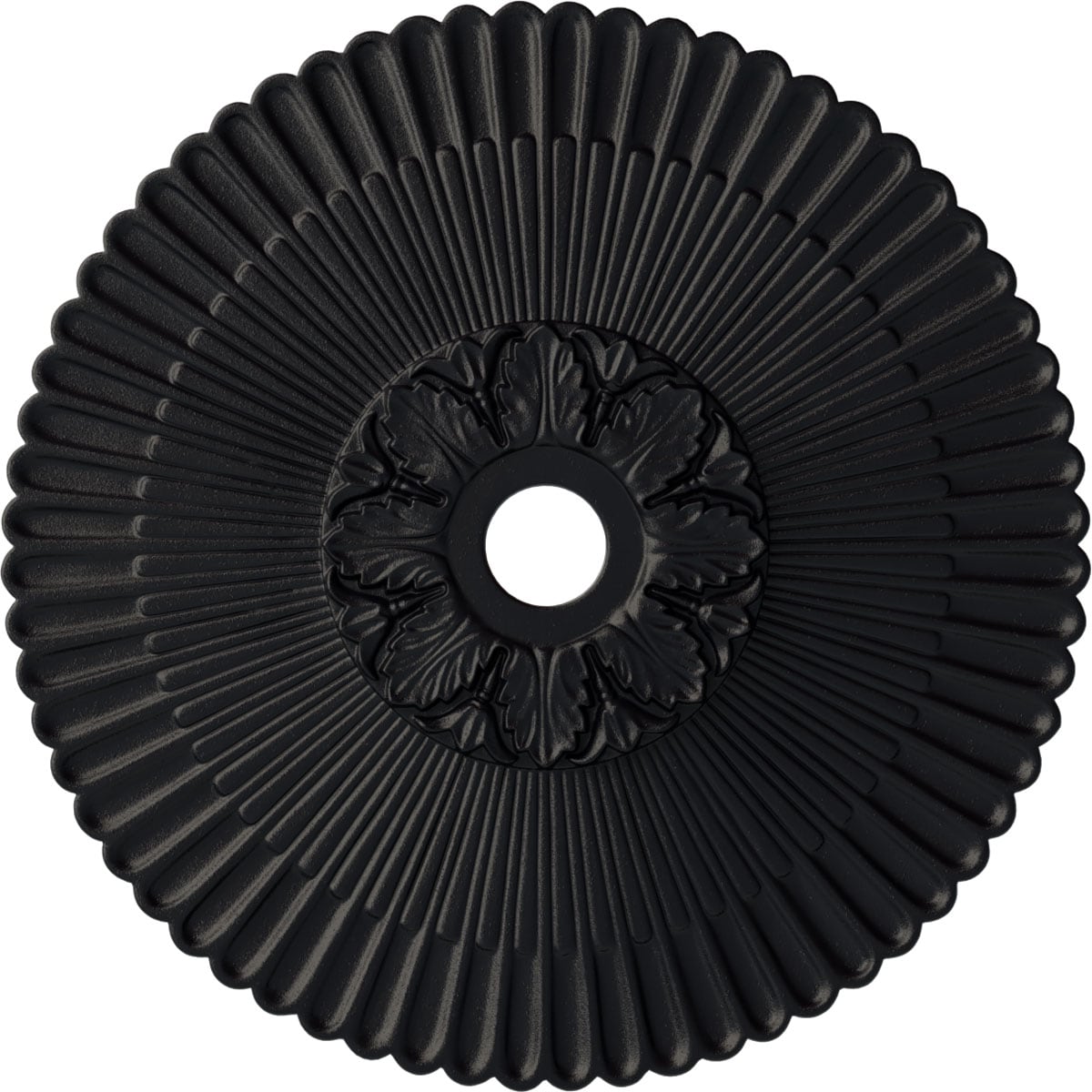 Ekena Millwork CM36MESGS Melonie 36.25-in W x 36.25-in L Painted Steel Gray Polyurethane Whole Ceiling Medallion