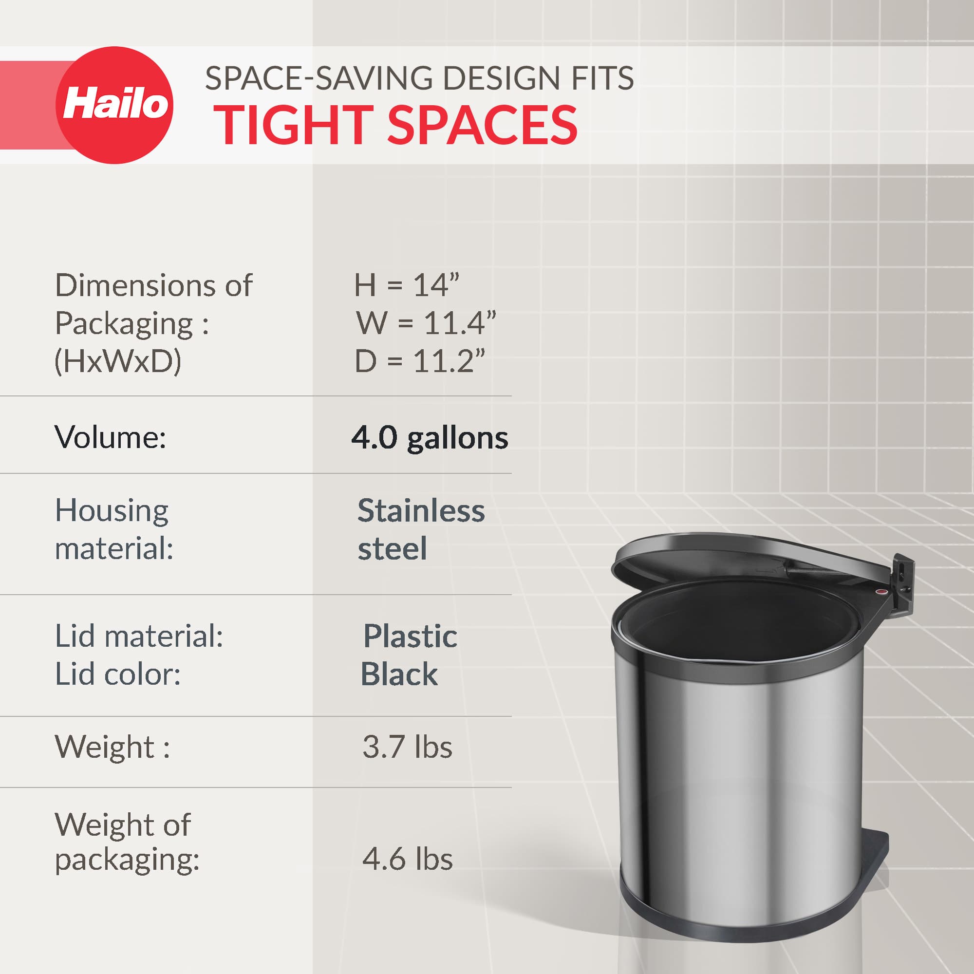 Hailo 412017 Pullout-Trash-Cans - View #4