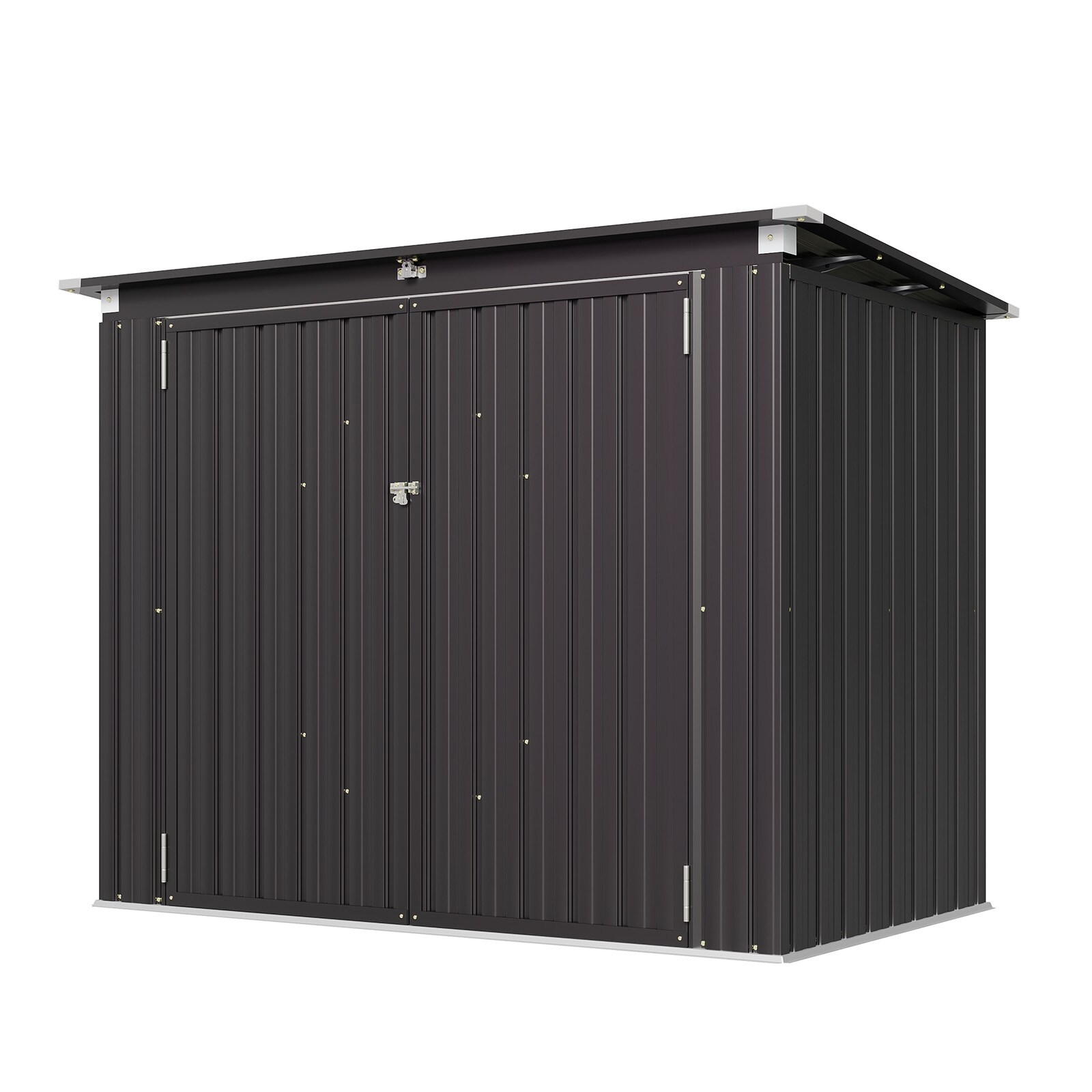 AOXUN ZZ-MT10-3512-BK Metal-Storage-Buildings-Sheds - View #2