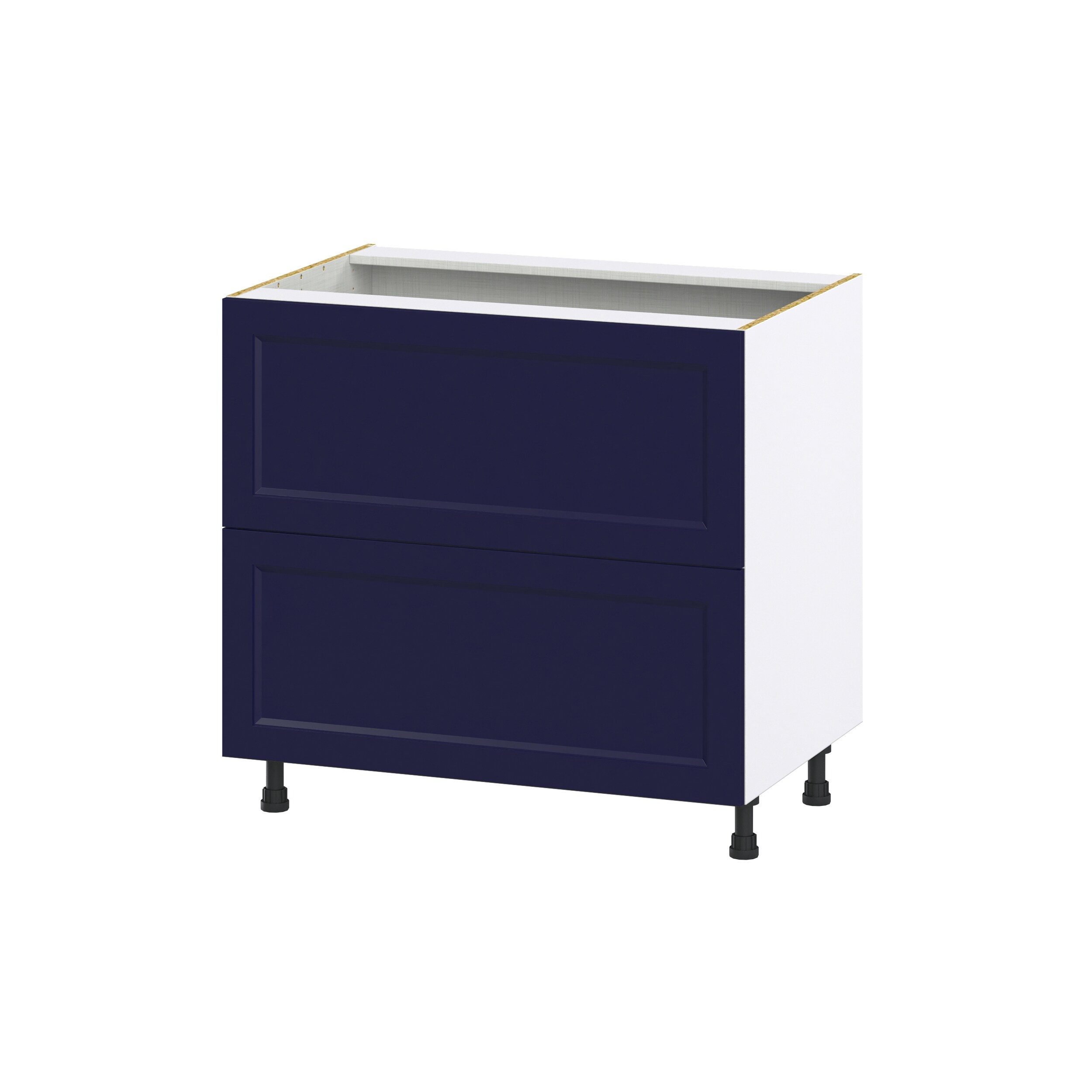 Hugo&Borg DSB2D36-LO Lorette 36-in W x 34.5-in H x 25-in D Navy Blue 2 -Drawers Drawer Base Fully assembled Cabinet Shaker)