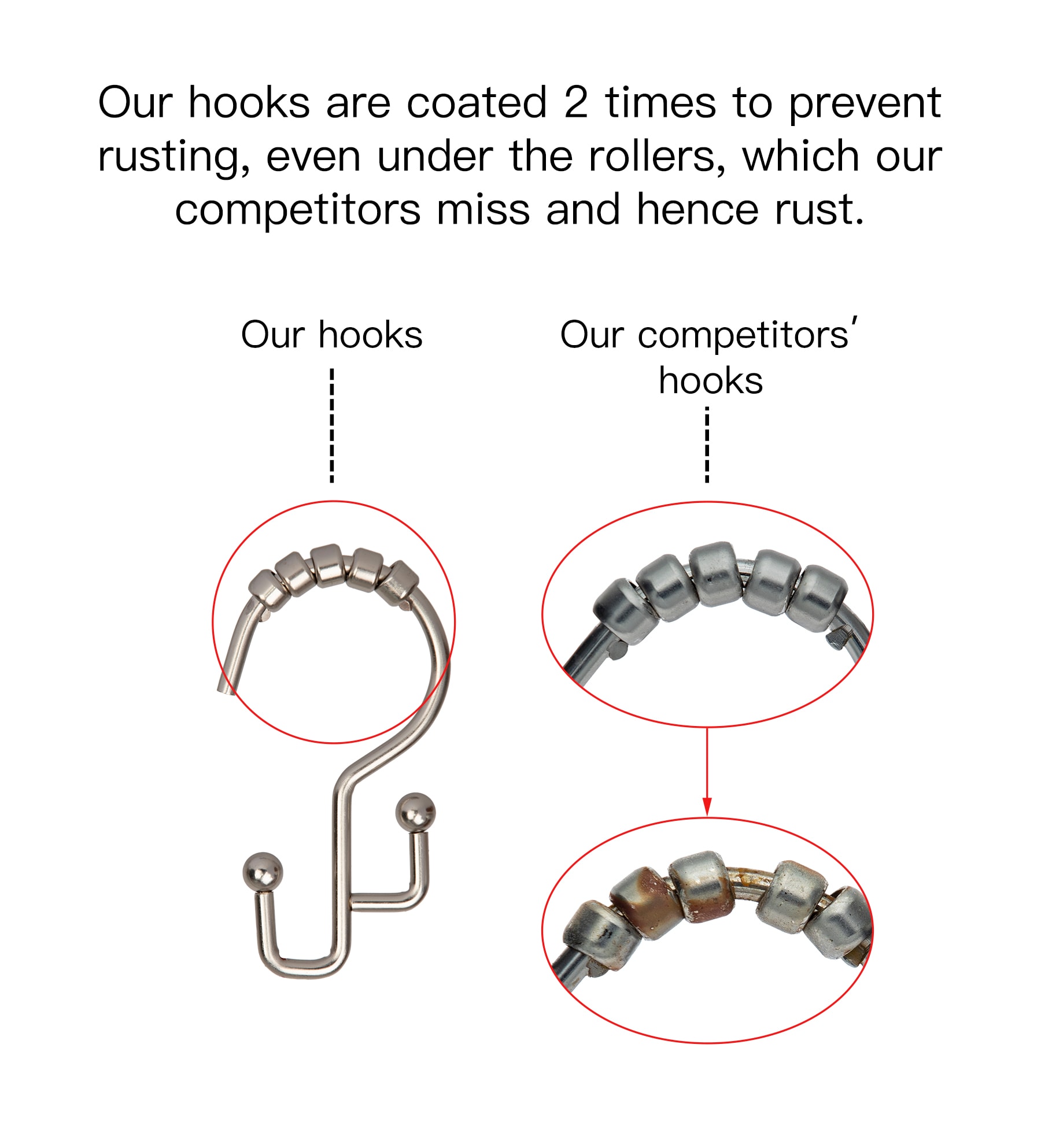Utopia Alley HK3BN Shower-Rings-Hooks - View #11