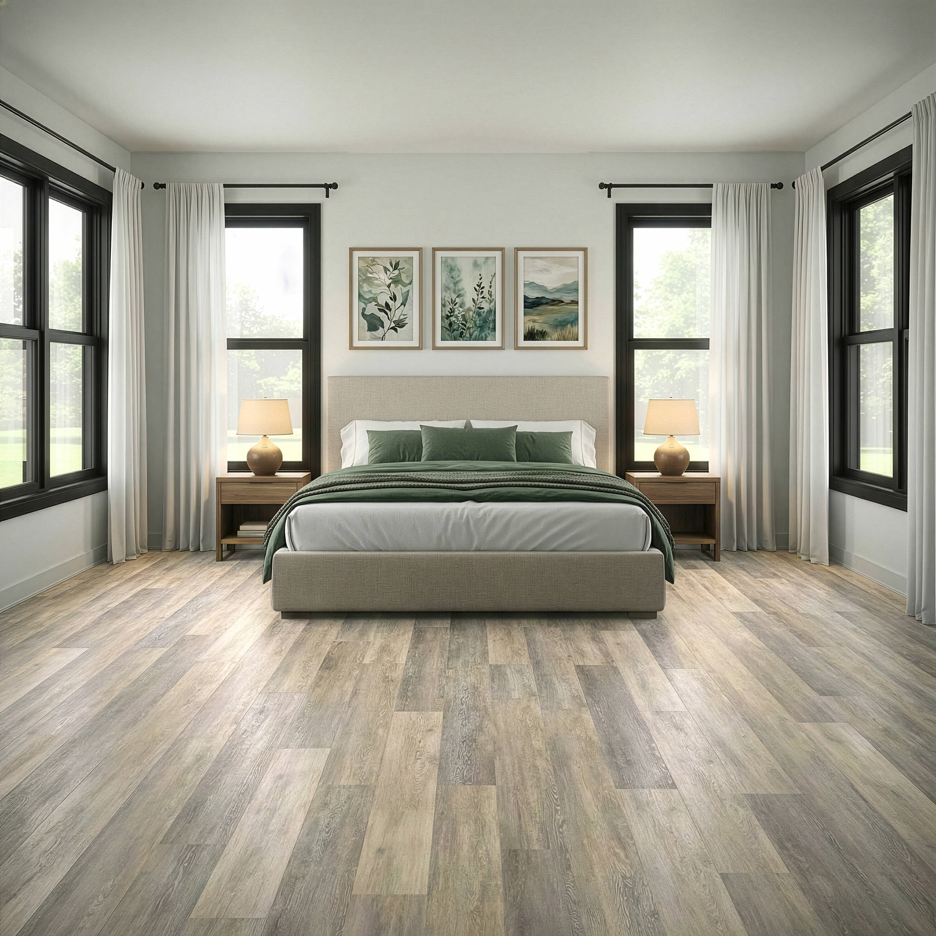 Style Selections Dove Tail Oak Gray 12-mil x 7-in W x 48-in L
