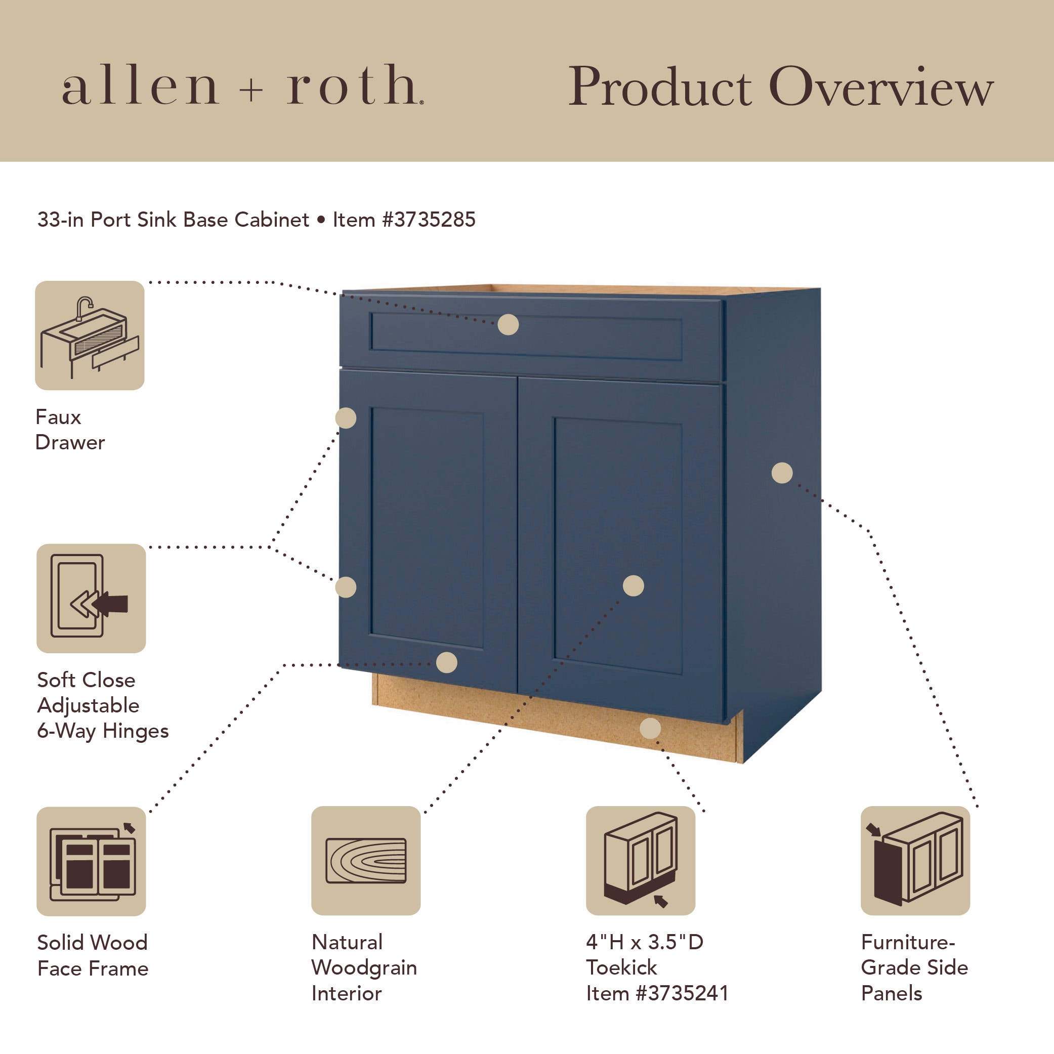 allen + roth 433NV Cabinets-Kitchen - View #13