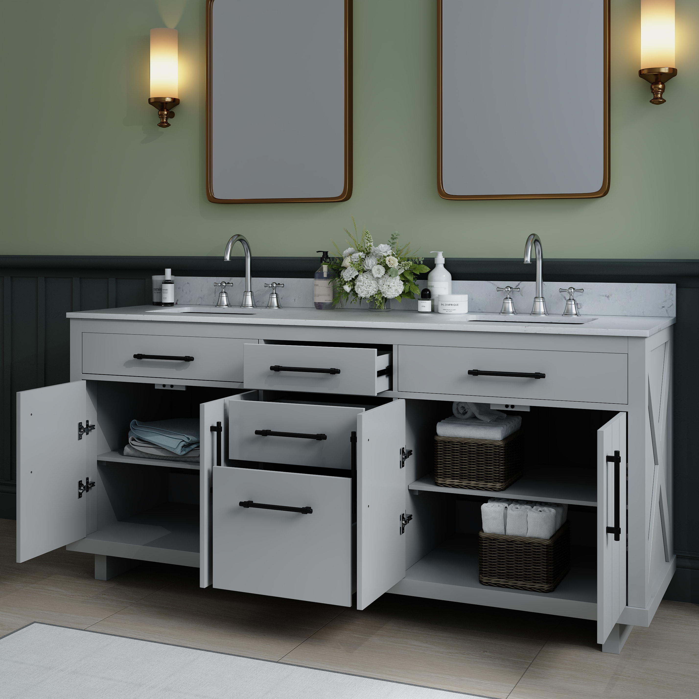 JEAREY JE-DXRZJSF-DG Bath-Vanity-Combo - View #3