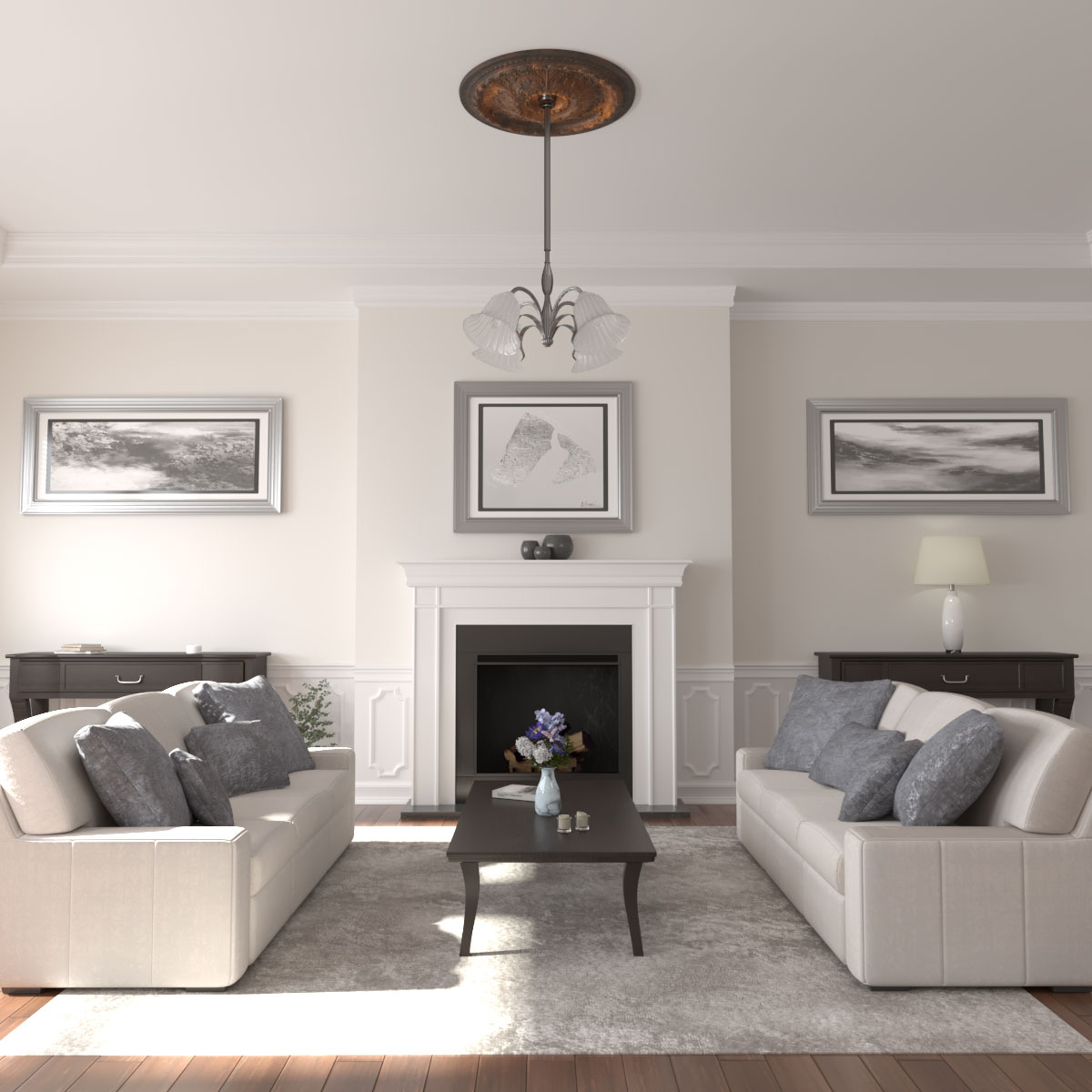 Ekena Millwork CM38OSRUS Ceiling-Medallions - View #4