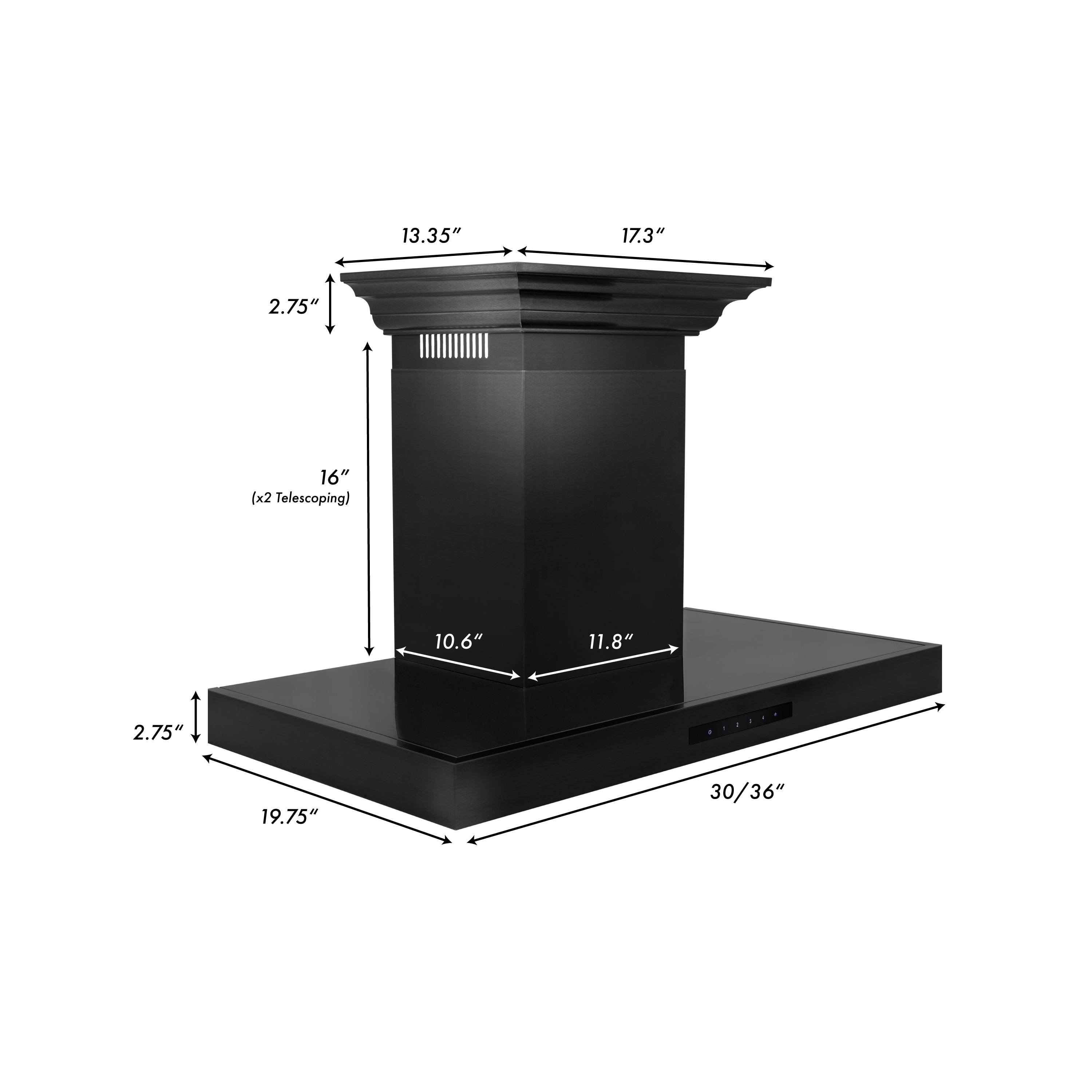 ZLINE KITCHEN & BATH BSKENCRN-36 Wall-Mounted-Range-Hoods - View #10