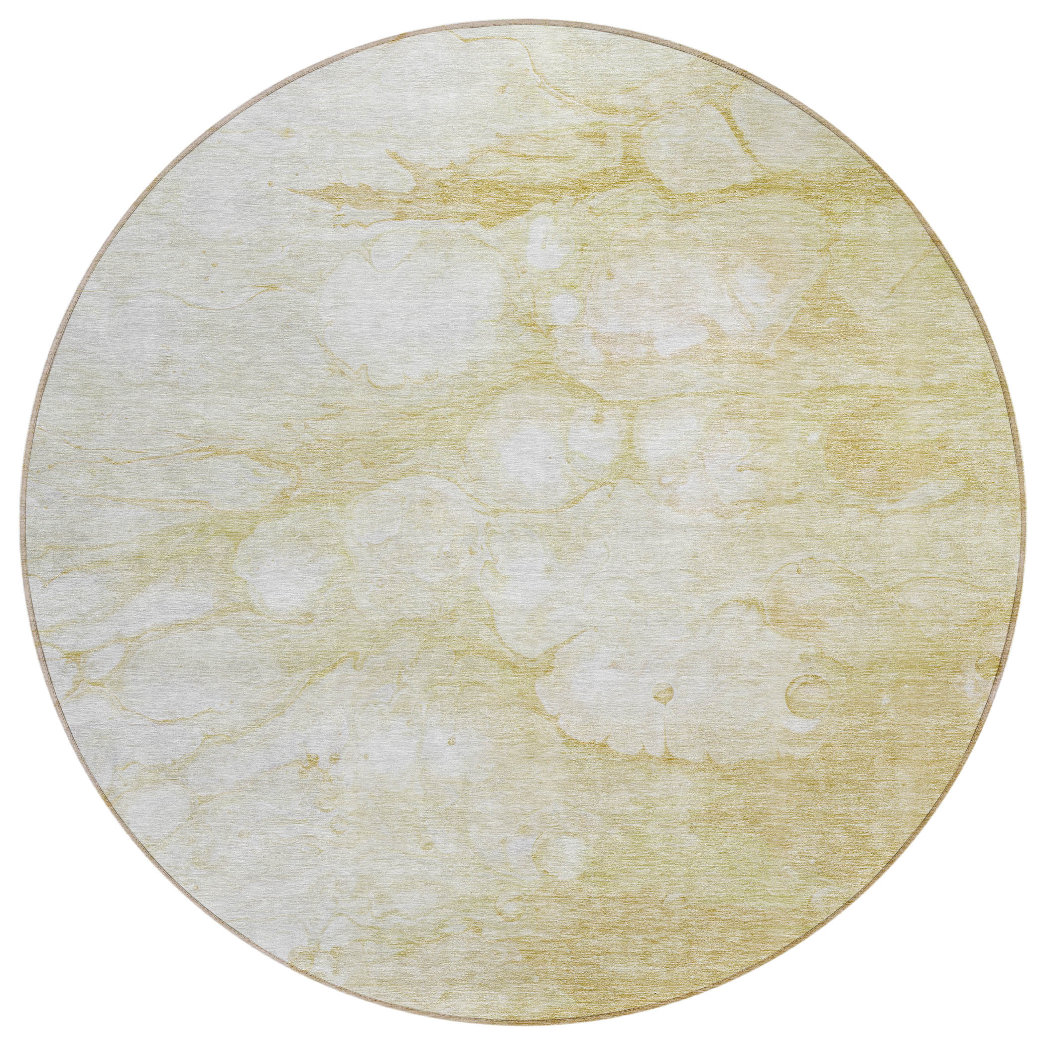 Addison Rugs ACN699BG8RO Chantille ACN699BG 8 x 8 (ft) Polyester Beige Round Indoor/Outdoor Geometric Machine washable Area rug