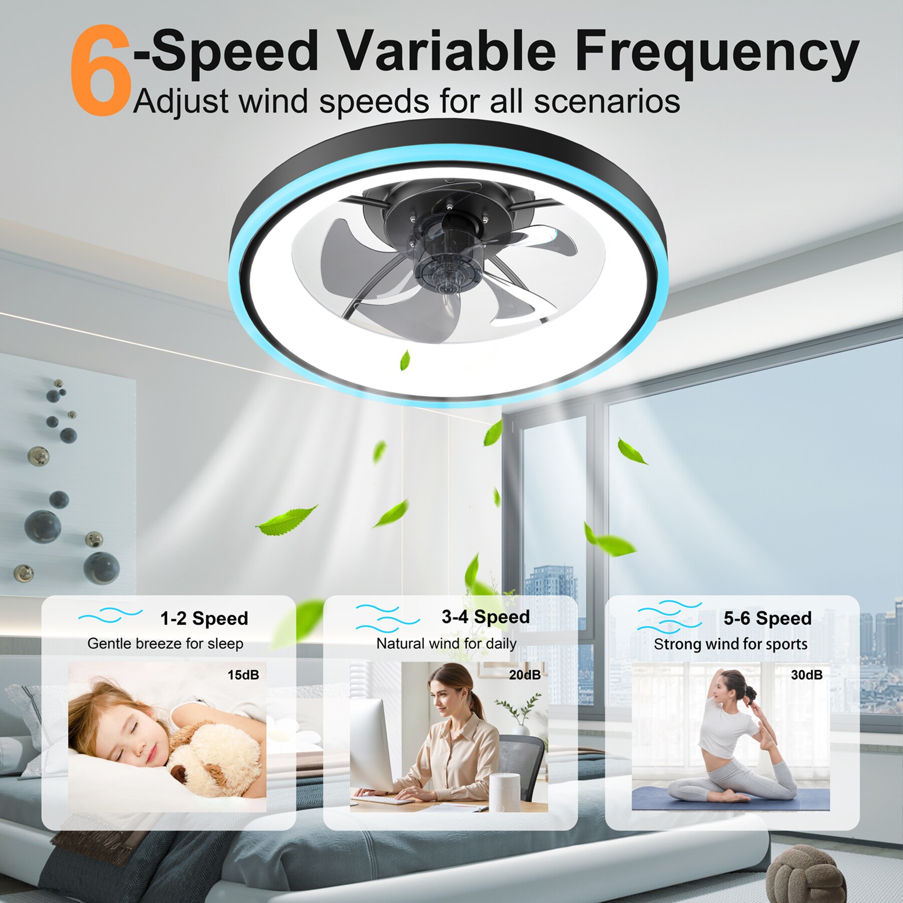 SINOFURN SYB510065BK Ceiling-Fans - View #3
