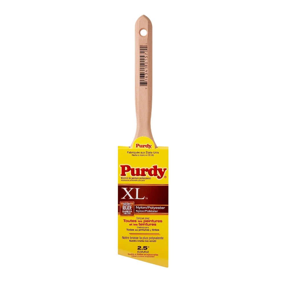 Purdy XL Elite Glide XL Elite 2-1/2-in Nylon- Polyester Blend Angle Paint  Brush at