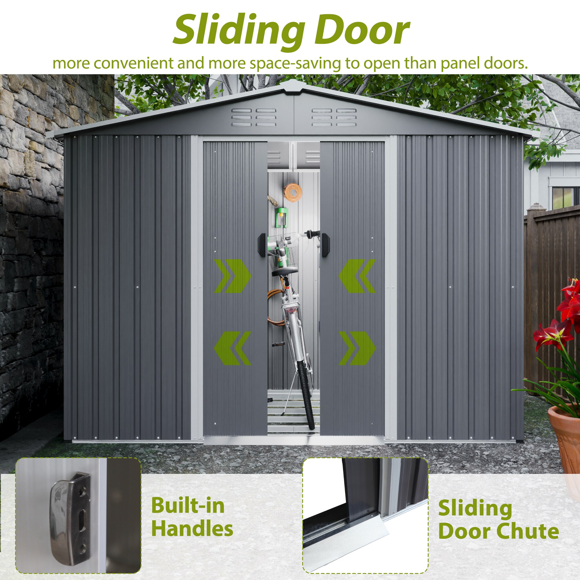 Anysun AS-PM01M09026-K4 Metal-Storage-Buildings-Sheds - View #8