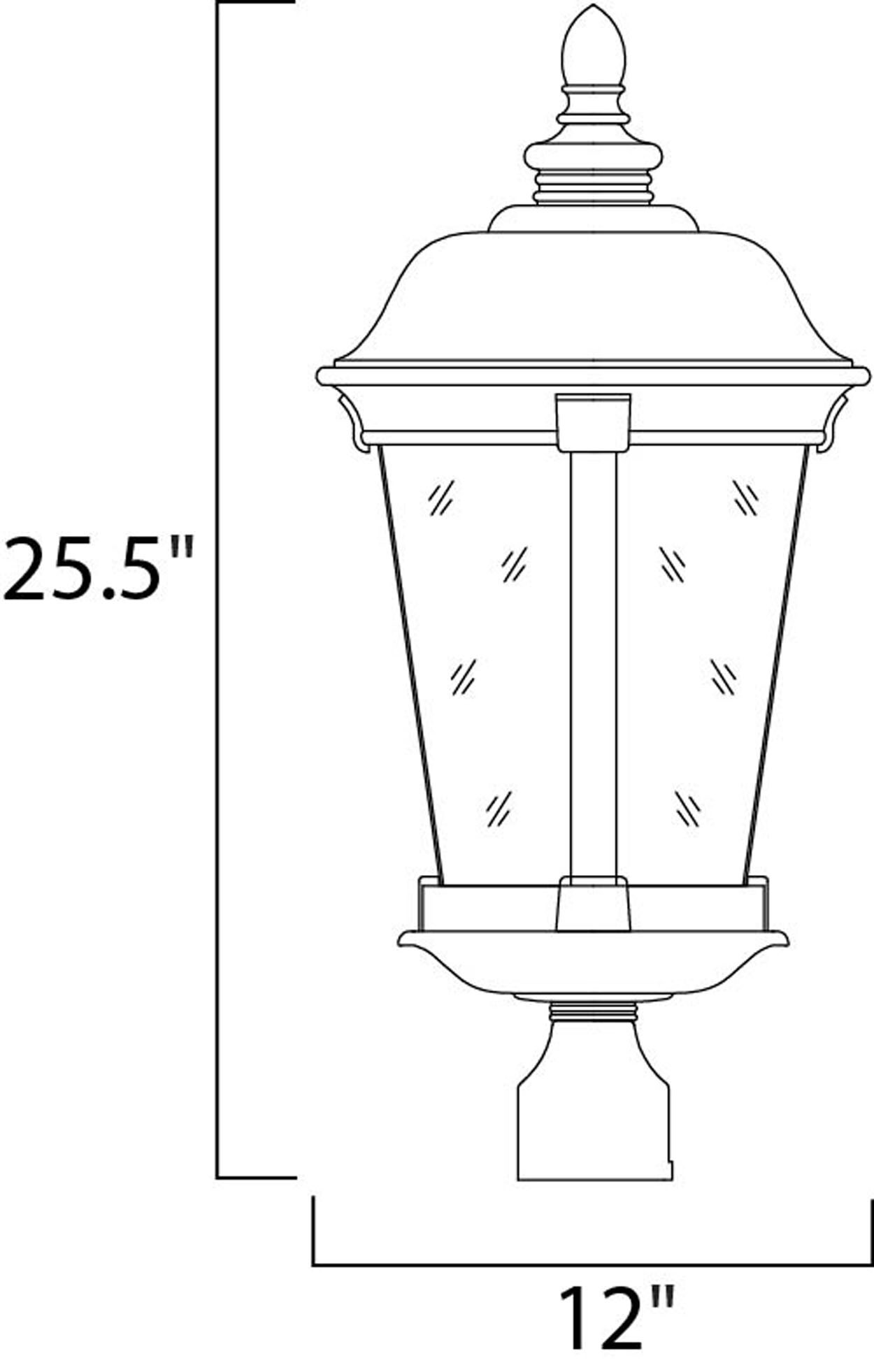 Maxim Lighting 40092CDBZ Post-Lights - View #2