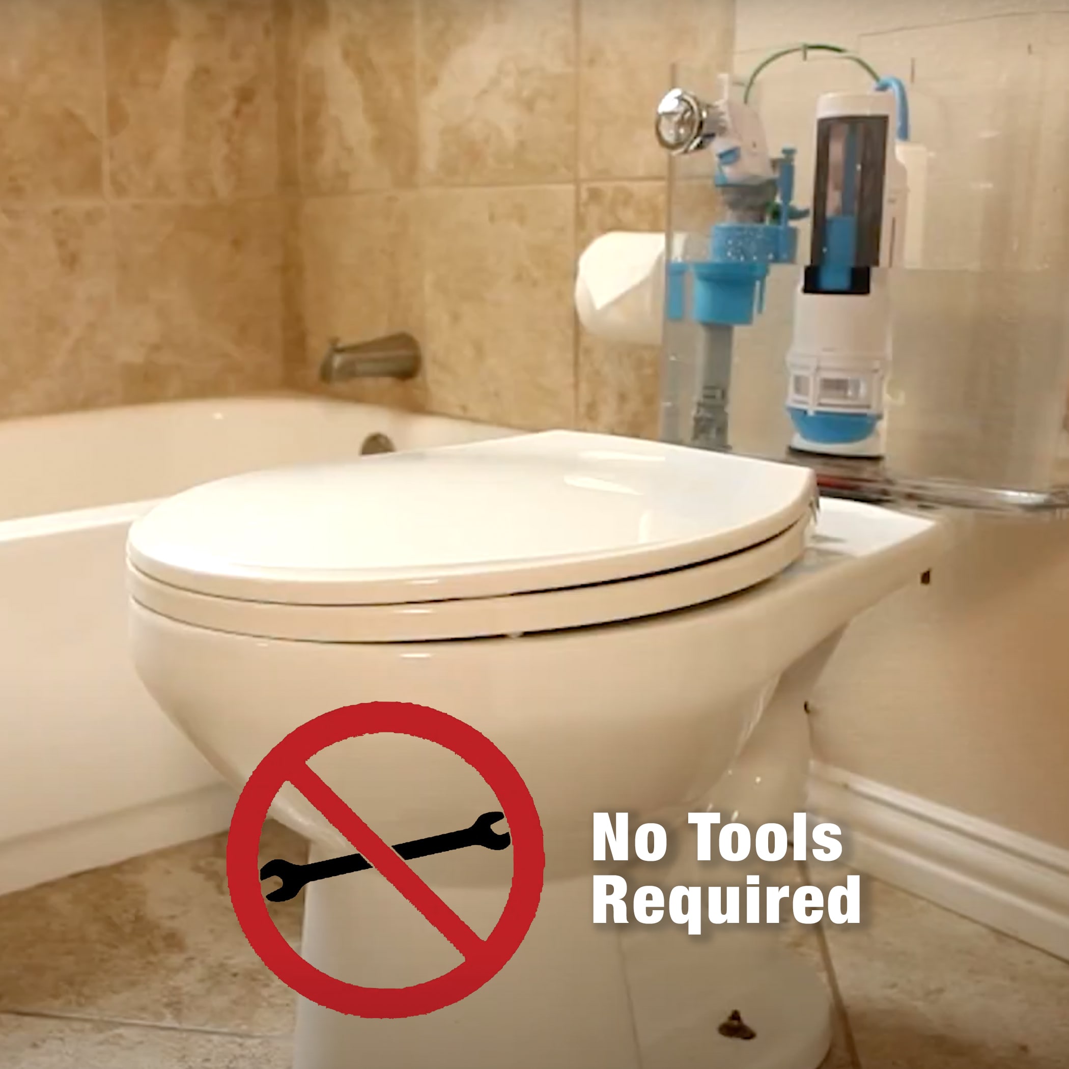 HYR451T Water-Saving Toilet Total Repair Kit with Dual Flush Valve - Danco