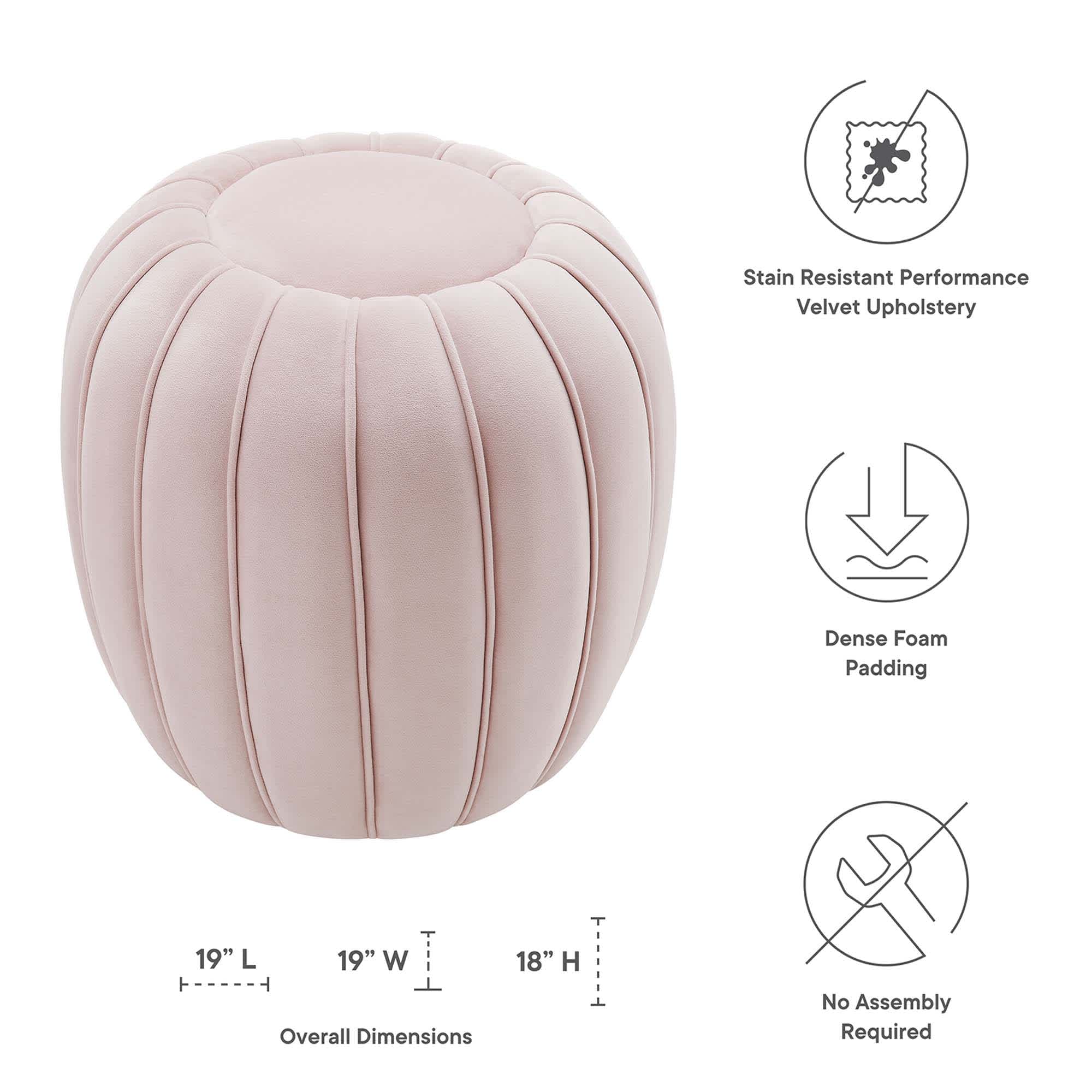 Modway EEI-5034-PNK Indoor-Ottomans - View #2