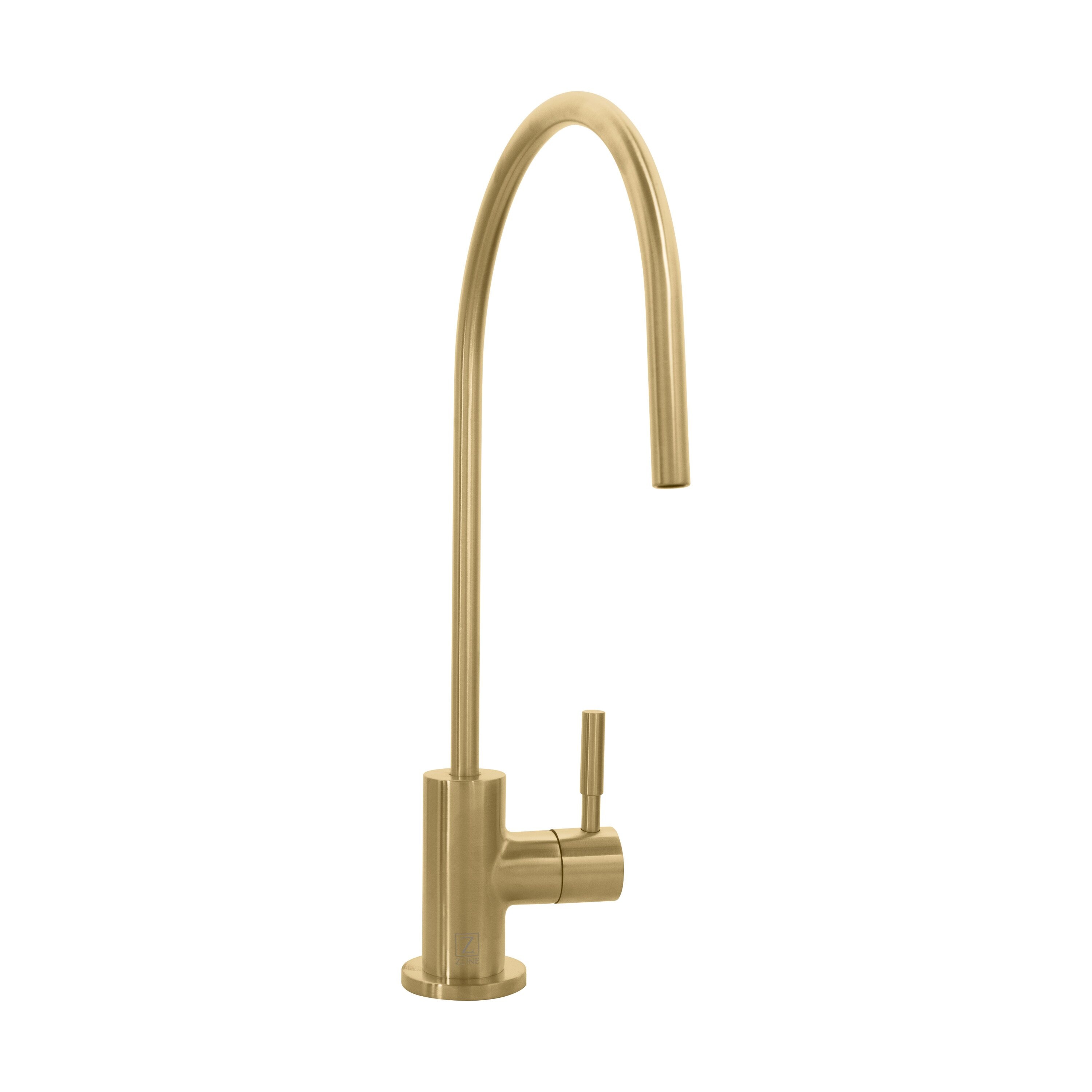 ZLINE KITCHEN & BATH FBV-CB Champagne Bronze Single Handle Deck-mount Bar and Prep Kitchen Faucet with Sprayer
