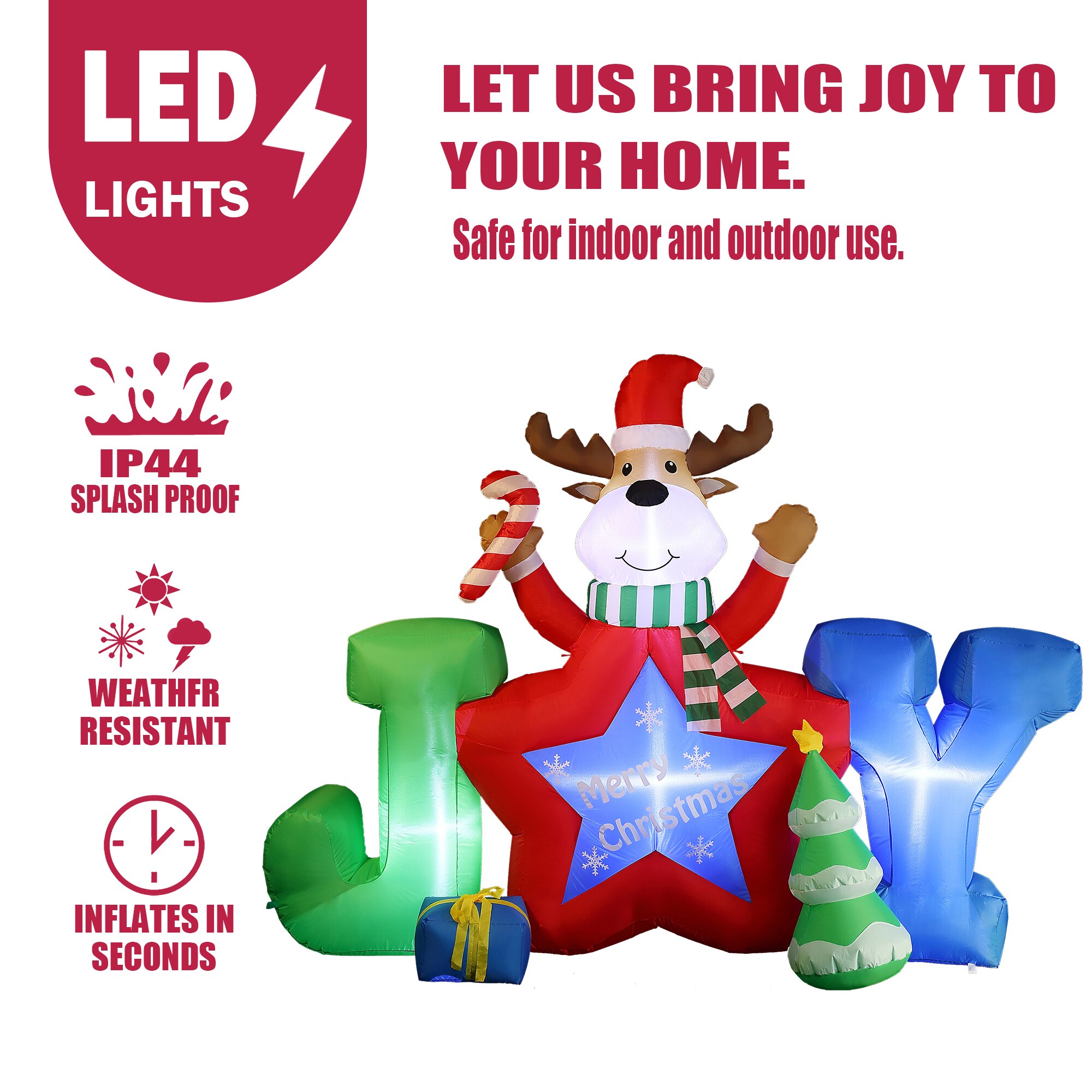 LuxenHome WHIN1777 Christmas-Inflatables - View #11