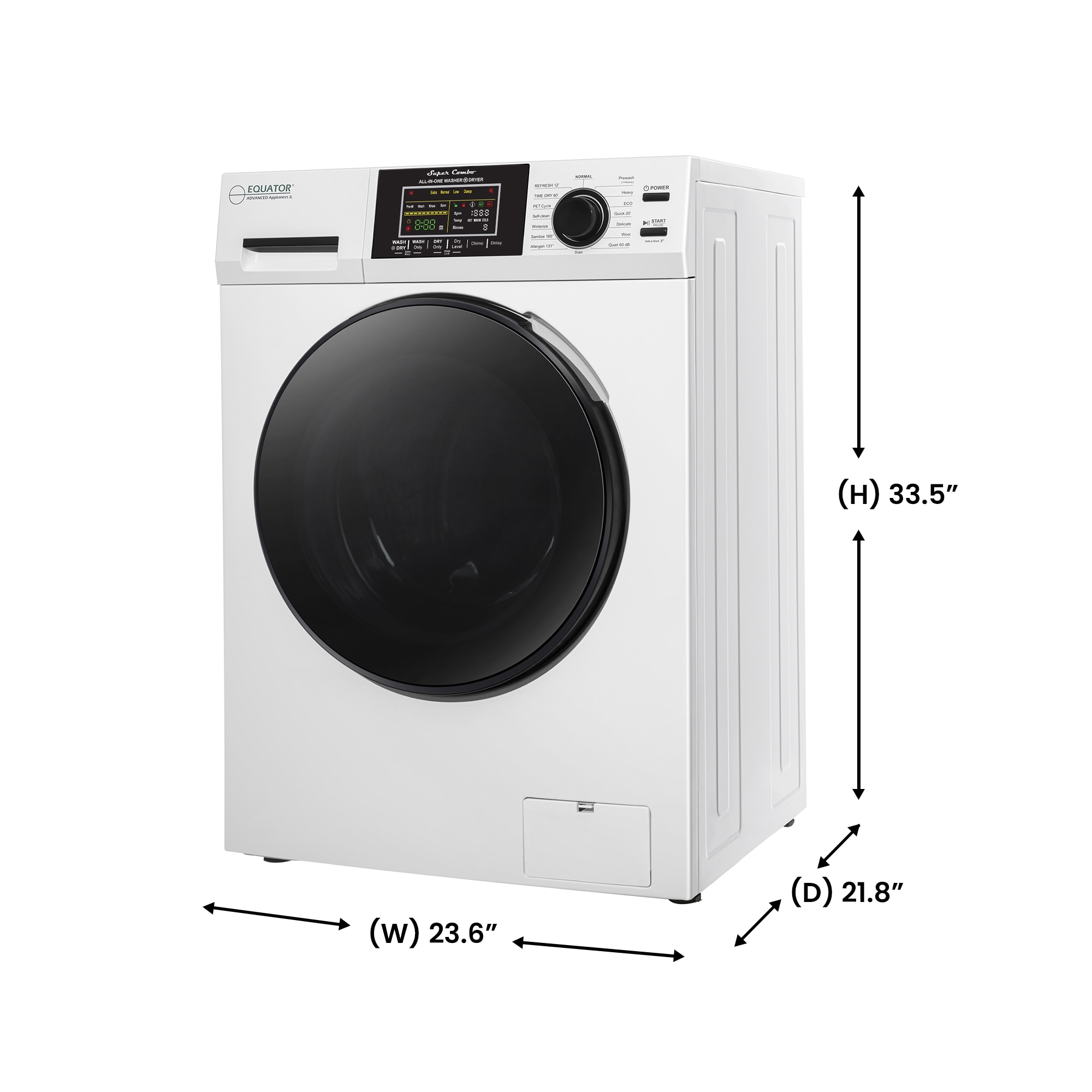 BLACK+DECKER 2.7 cu. ft. All-in-One Washer and Dryer Combo in