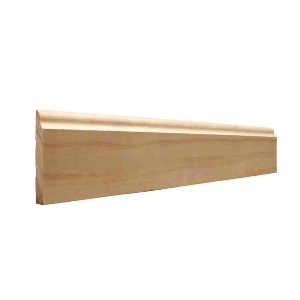 RELIABILT 66312PINE 9/16-in x 3-1/4-in x 12-ft Traditional Unfinished Pine 663 Baseboard Moulding