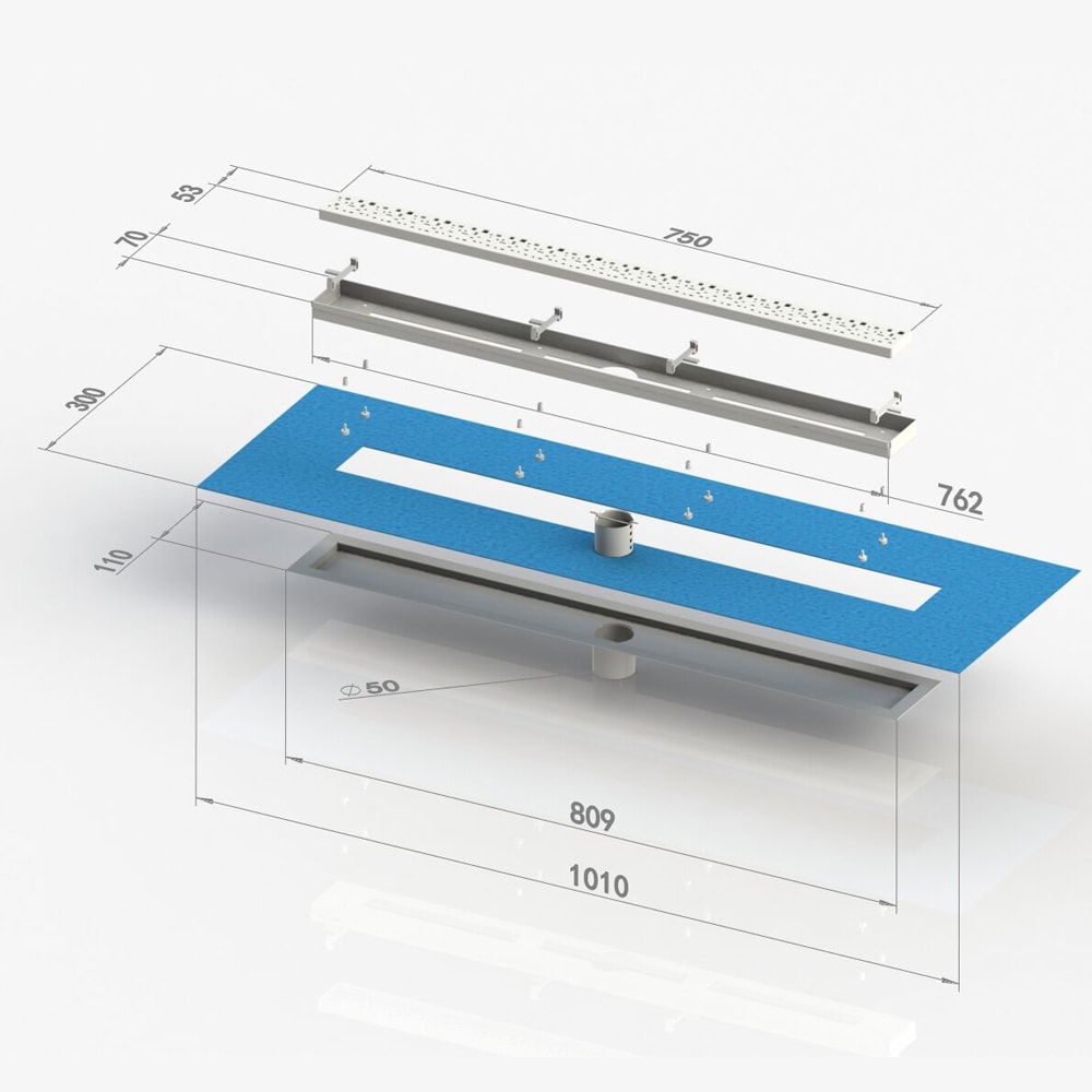 AlinO LSD-SQ-GLD30 Drains-Flanges - View #5