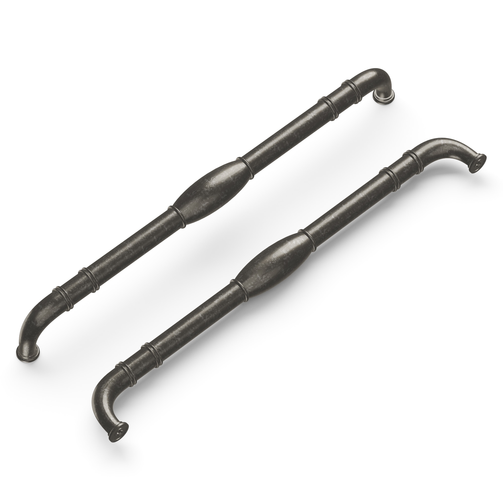 Hickory Hardware K50-BNV-5B Williamsburg 18-in , 457mm Center to Center Black Nickel Vibed Arch Handle For Use on Appliances Drawer Pulls 5 -Pack