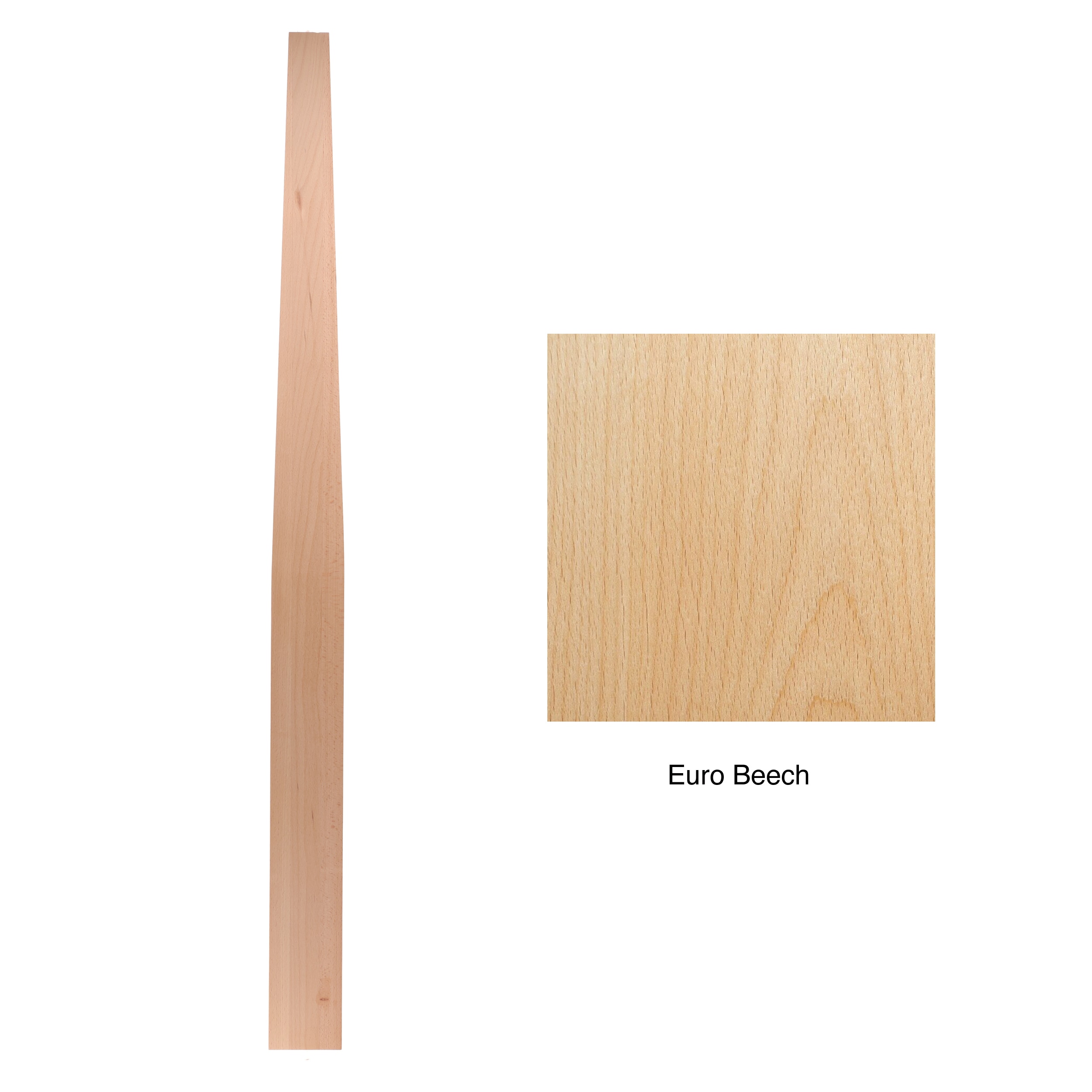 RELIABILT WG353PT48EBCH 3.5-in x 48-in Unfinished Beechwood Universal Stair Newel Post