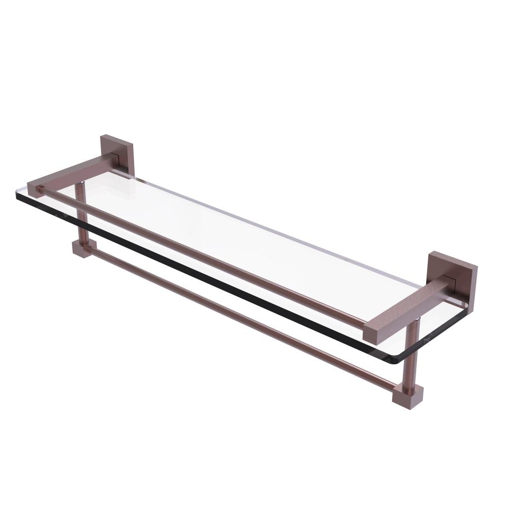 Allied Brass MT-1-22TB-GAL-CA Montero Antique Copper Wall mount Bathroom Shelf ( 22-in x 5.3-in x 5-in )