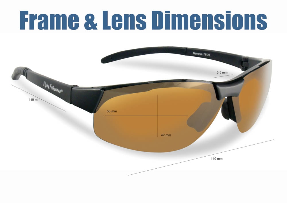 Flying Fisherman Maverick Polarized Sunglasses with AcuTint UV Blocker for  Fishing and Outdoor Sports