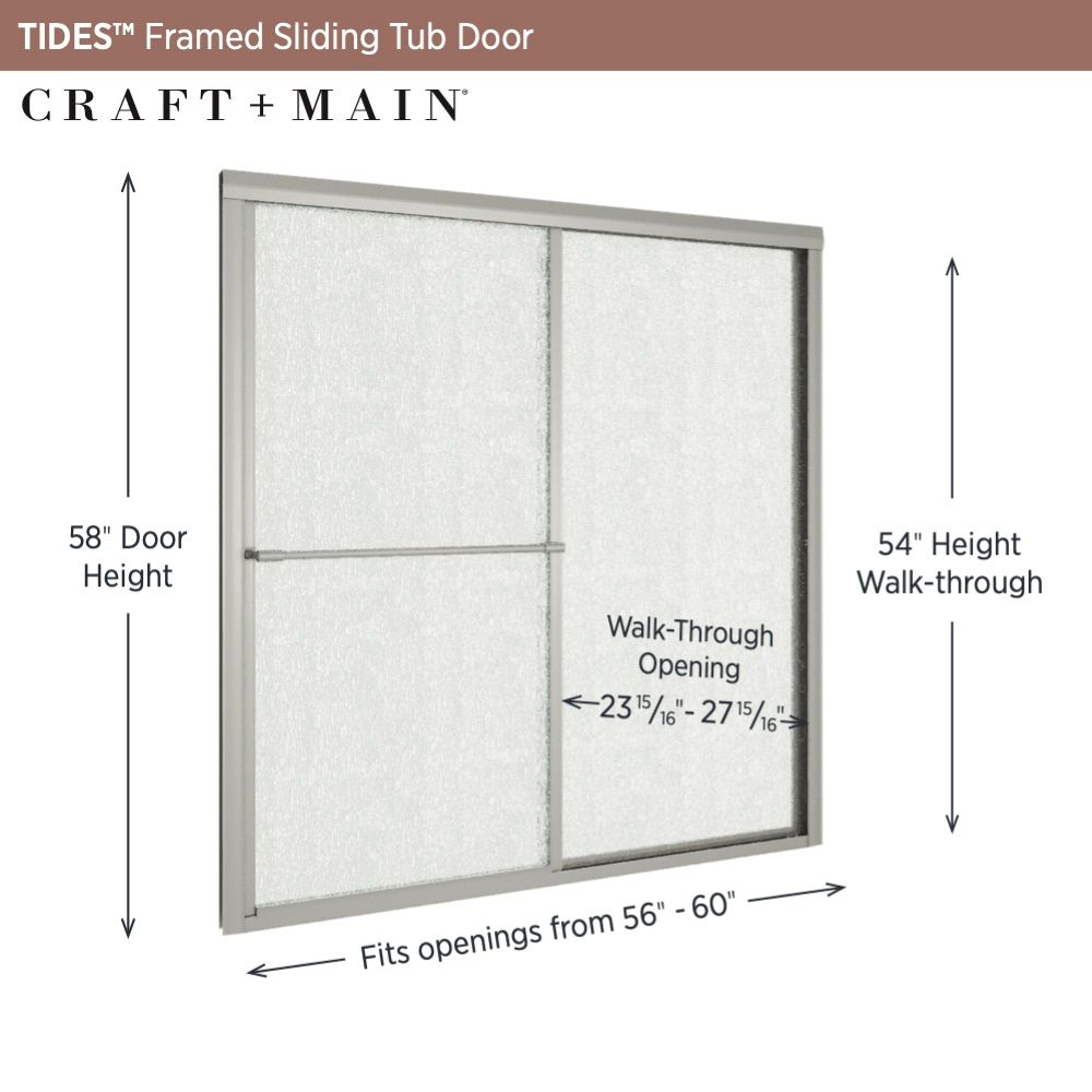 CRAFT + MAIN TDST6058-RN-BN Bathtub-Doors - View #4