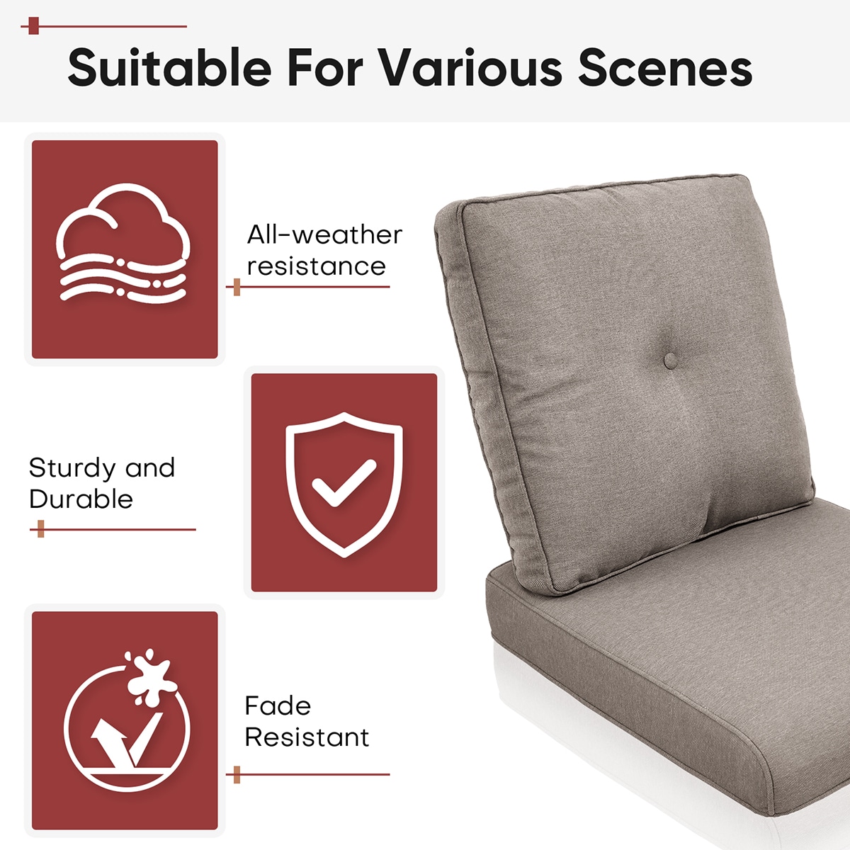 Rilyson FSZBD006-3 Patio-Furniture-Cushions - View #4