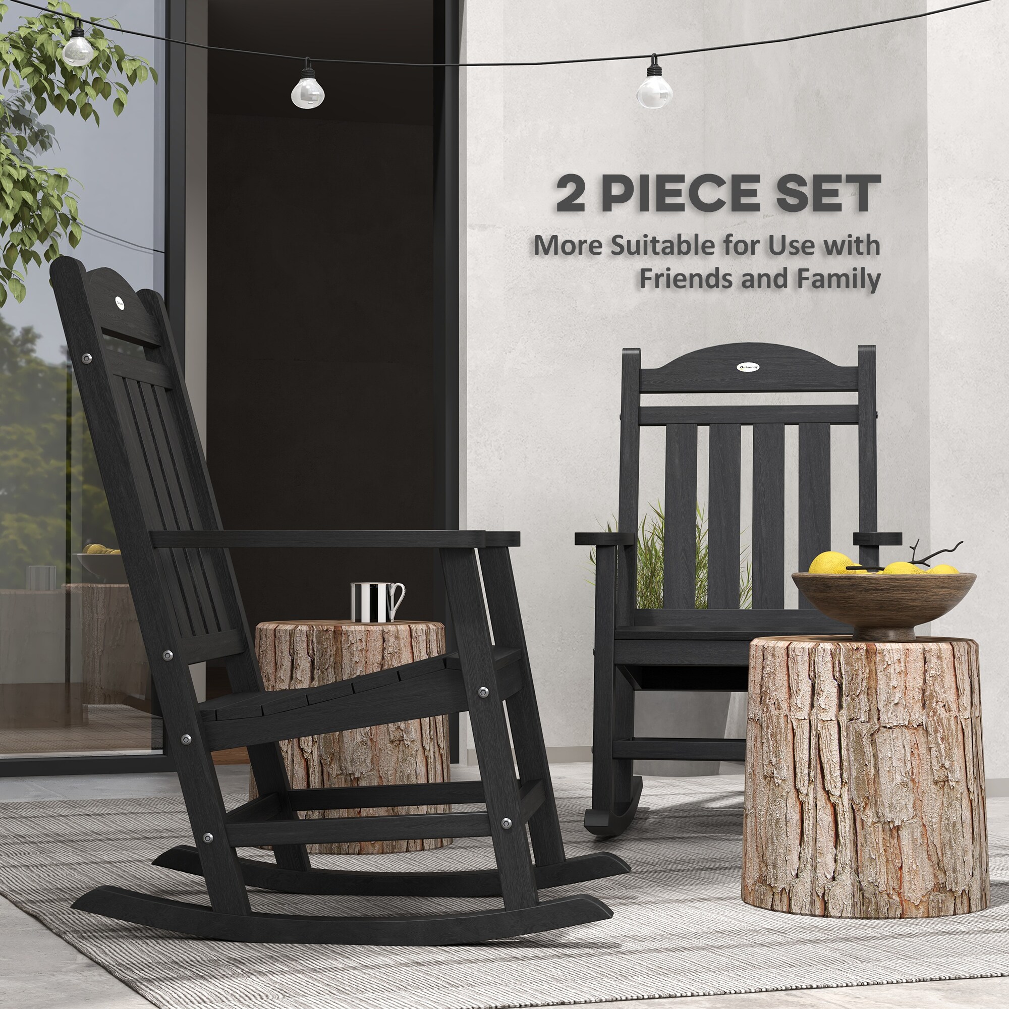 Outsunny 84G-066V01BK Patio-Chairs - View #4