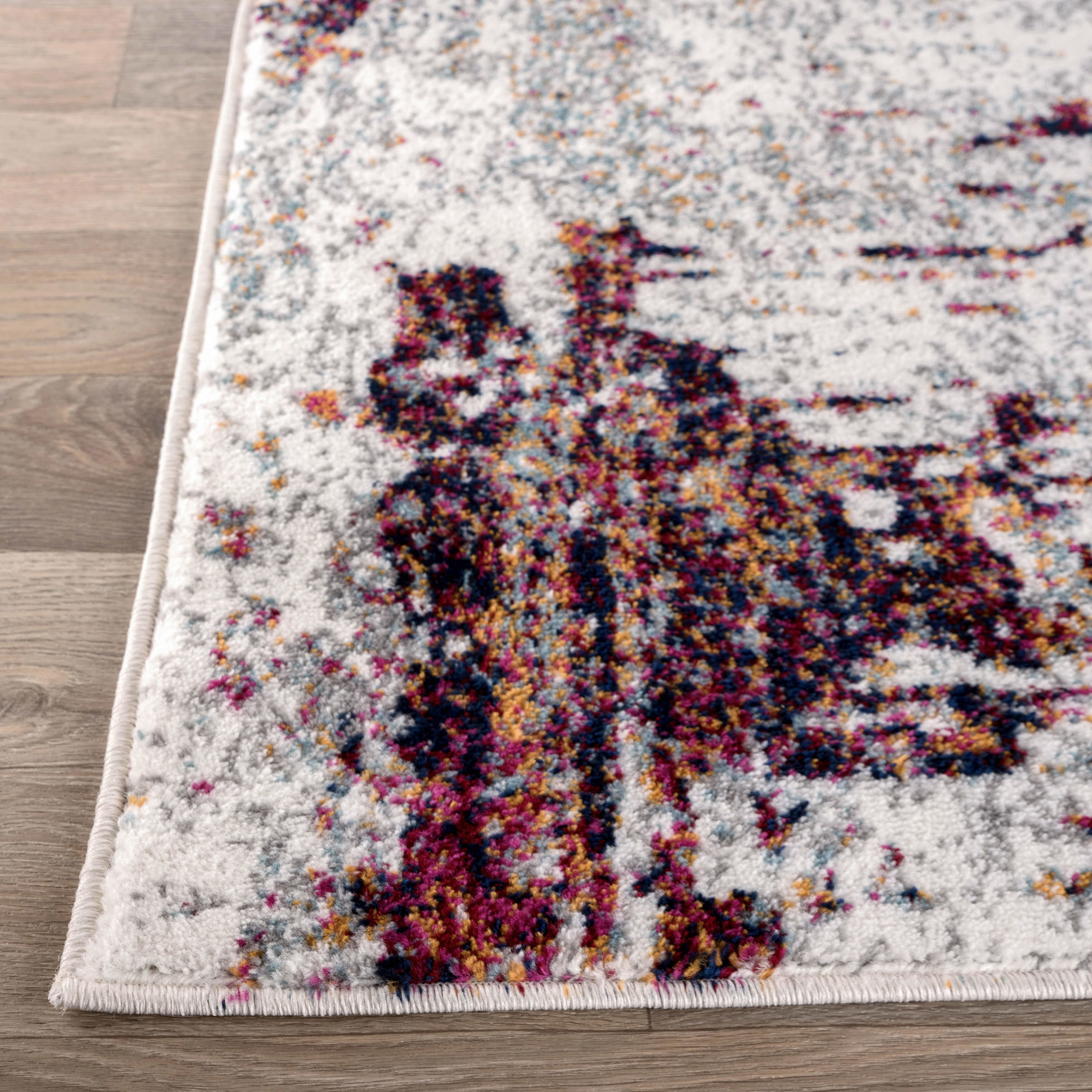 World Rug Gallery Legacy 2 X 7 (ft) Indoor Abstract Bohemian 