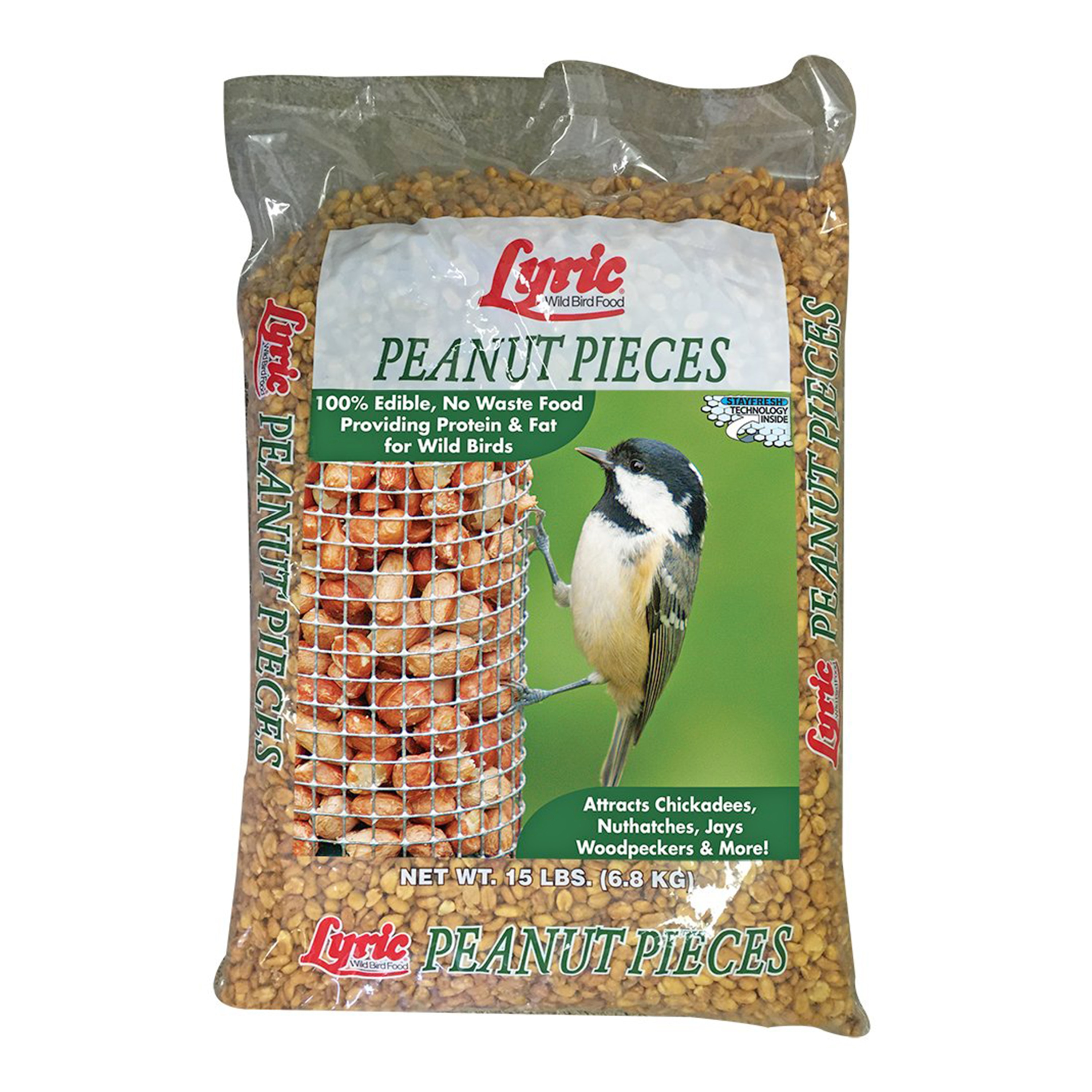 Lyric No Waste Peanut Pieces Wild Bird Seed 15-lb
