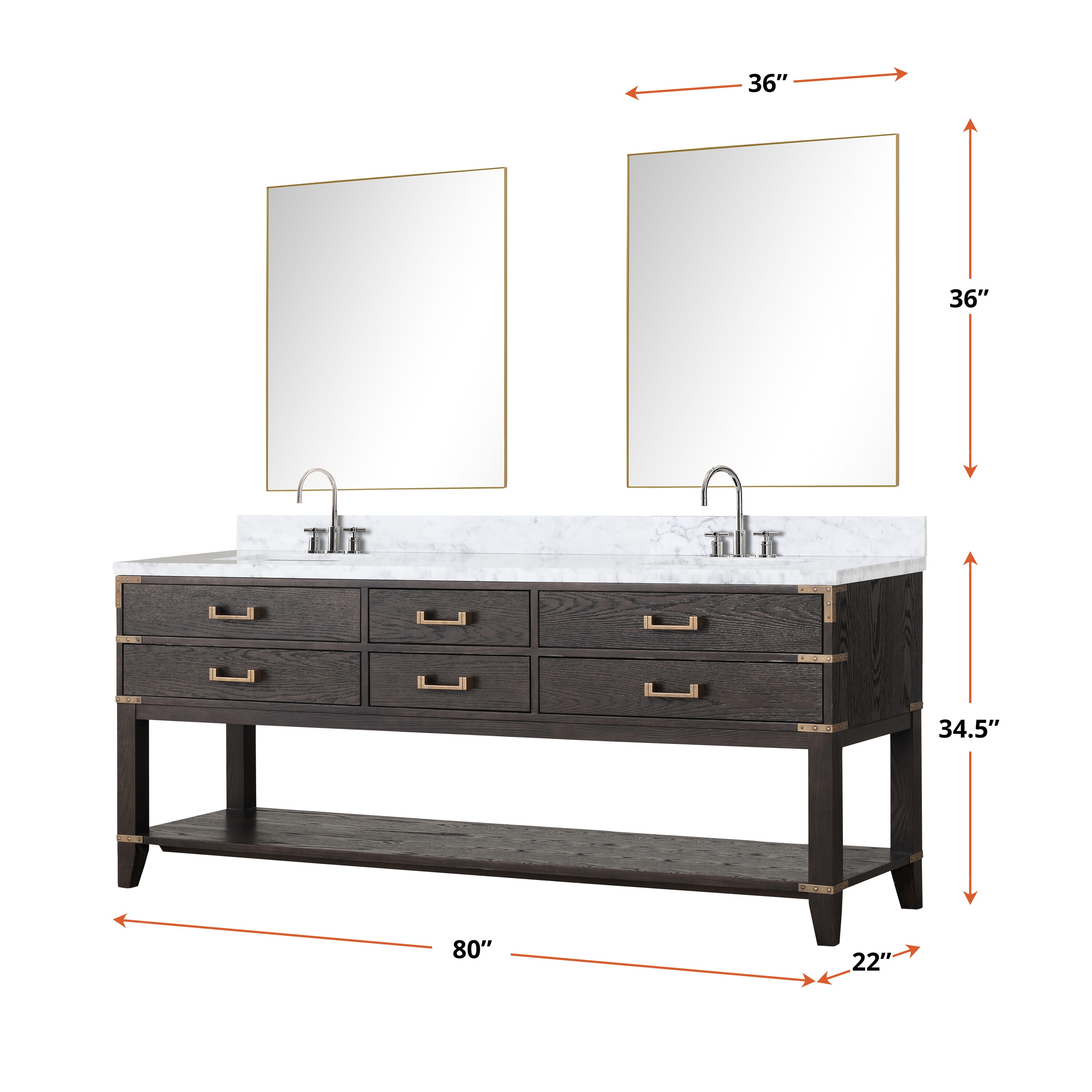Lexora LVGR80DK101 Bath-Vanity-Combo - View #7