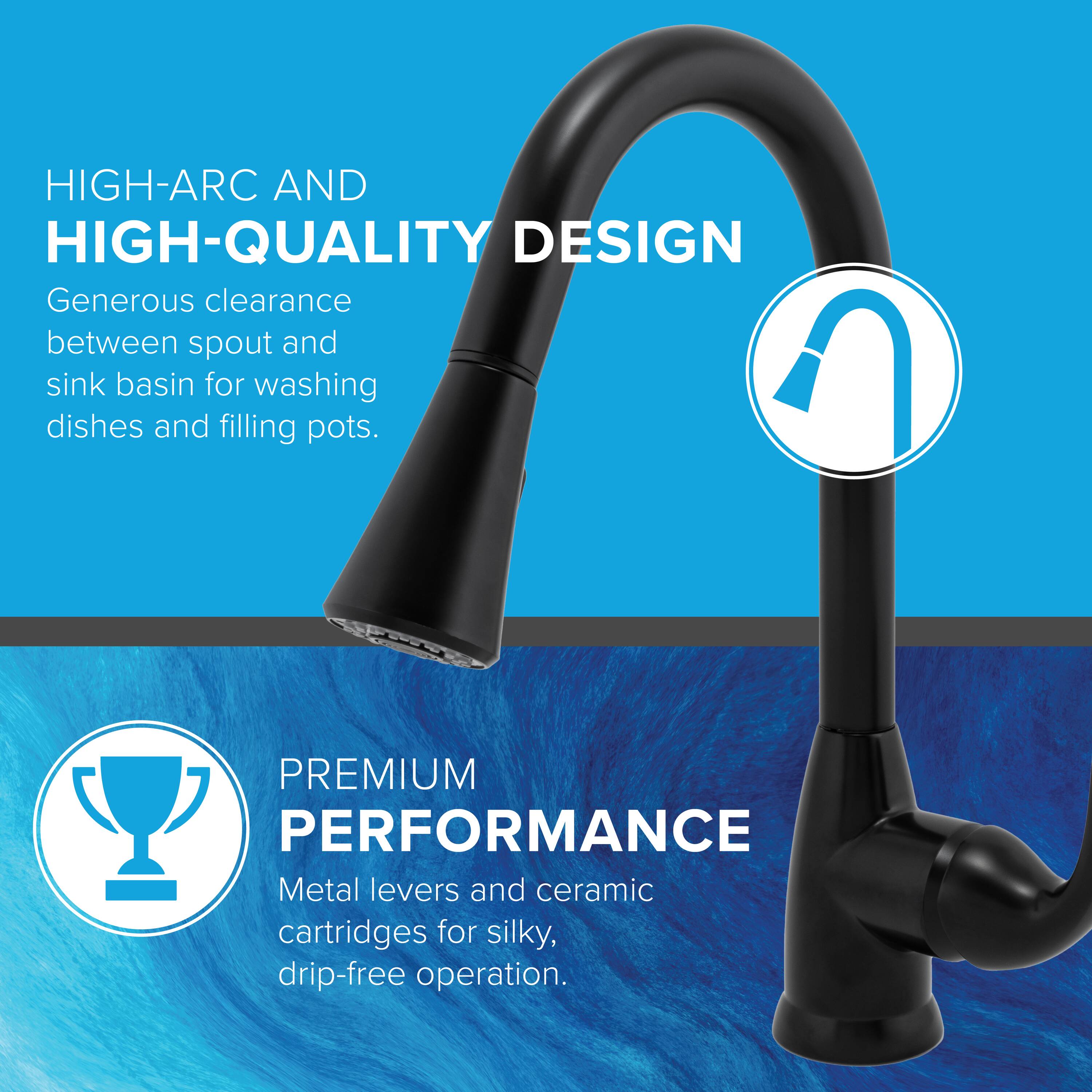 Niagara Conservation N-SLPD-KF15-MB-US Kitchen-Faucets - View #4