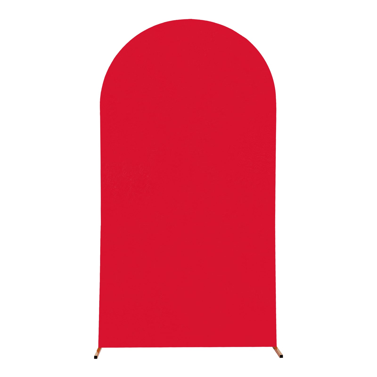 CNCEST YLJHKT-000600 3.94-ft W x 7.22-ft H Arched Red Background with Gold Arch Steel Garden Arbor