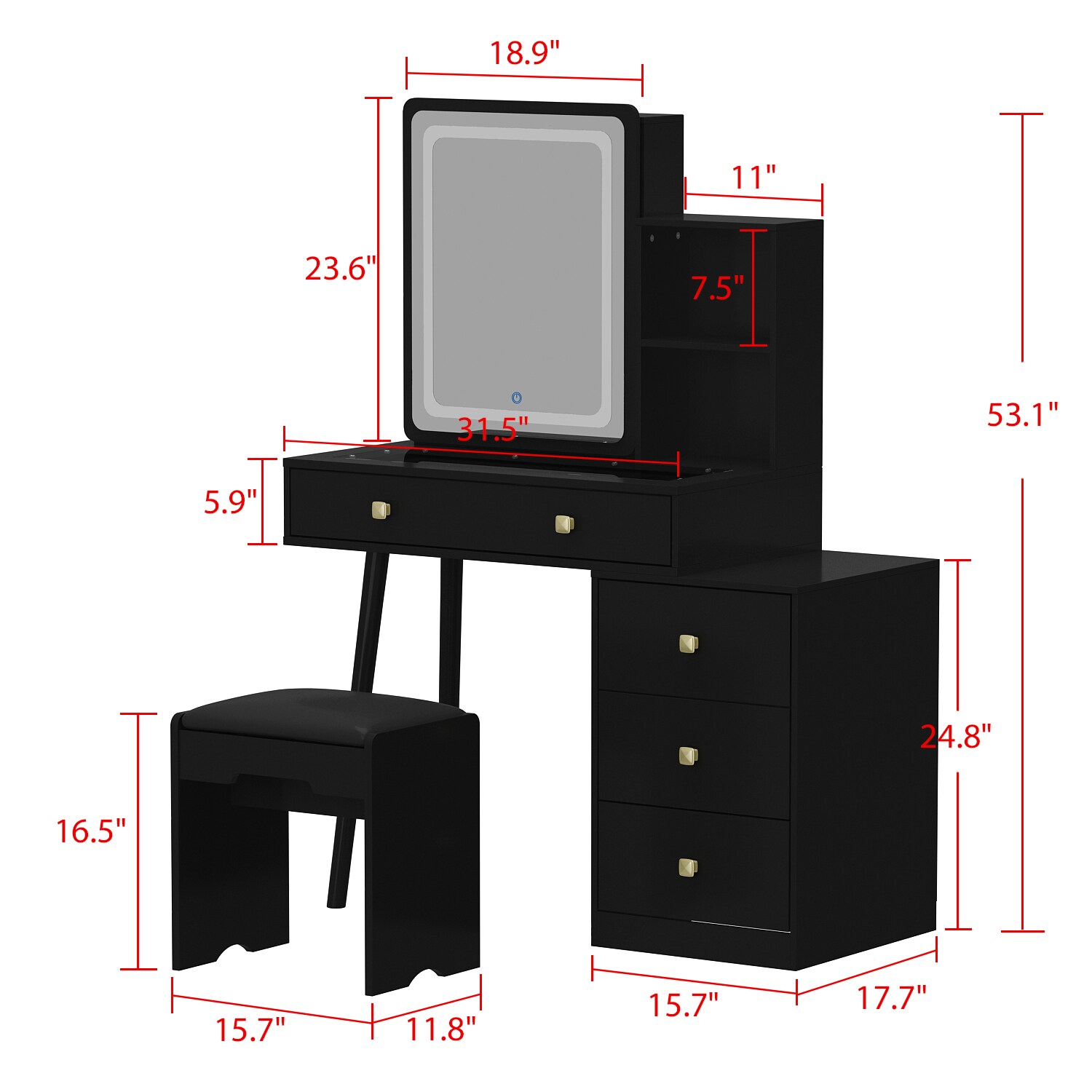 FUFU&GAGA LJY-KF020356-02 Bedroom-Vanities - View #16