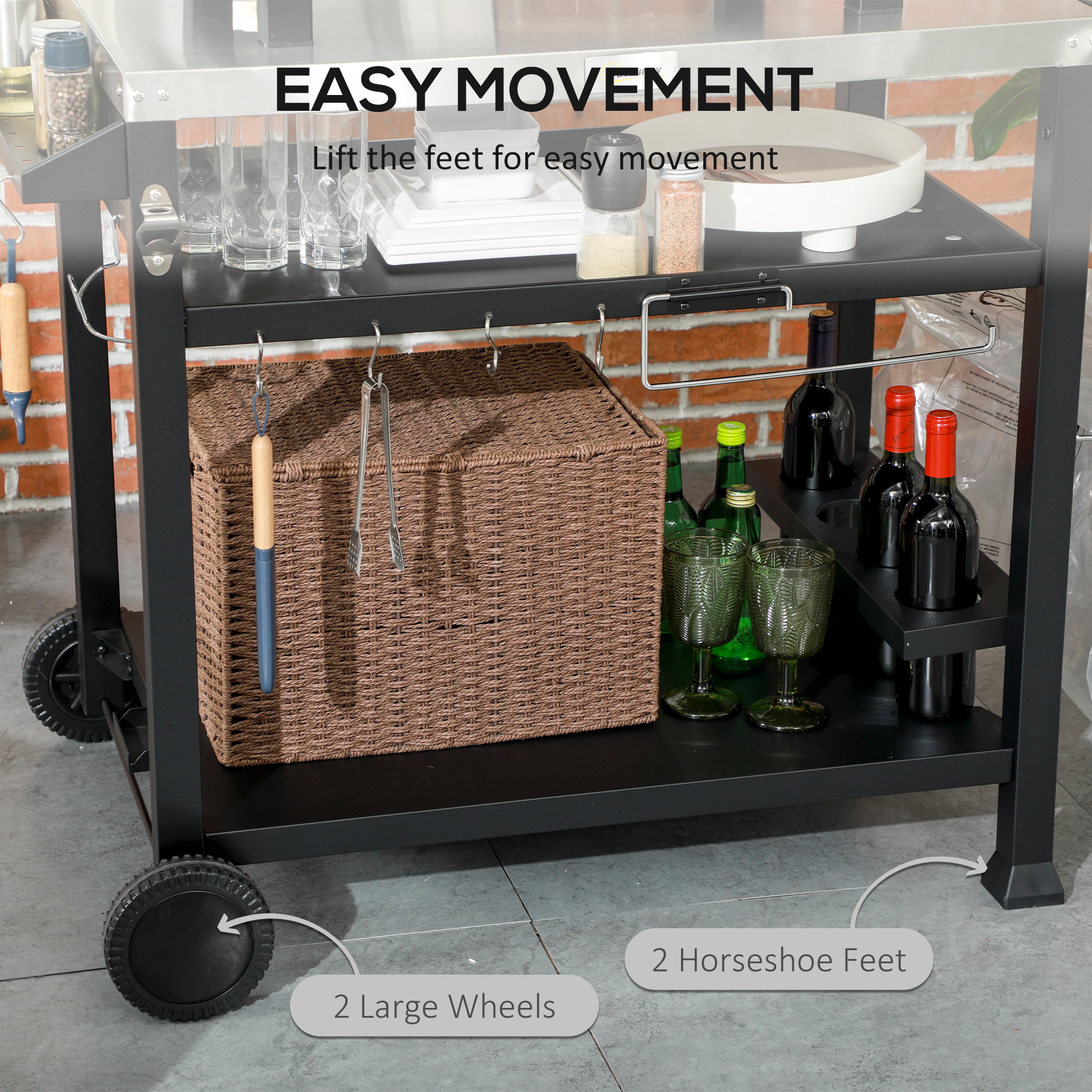 Siavonce XHP174291 Grill-Carts-Grill-Stands - View #2