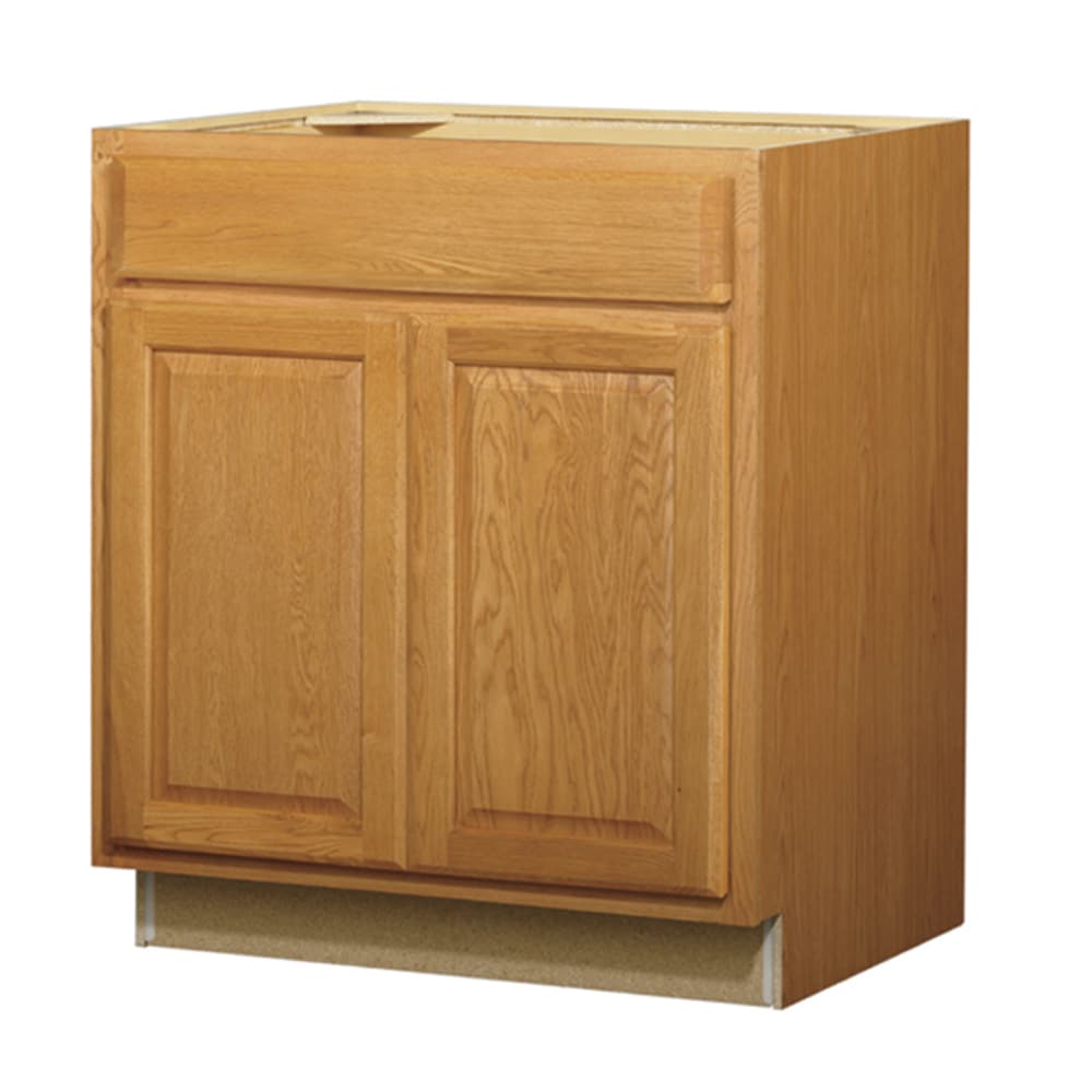 Diamond NOW Portland 30-in W x 35-in H x 23.75-in D Wheat Sink Base ...