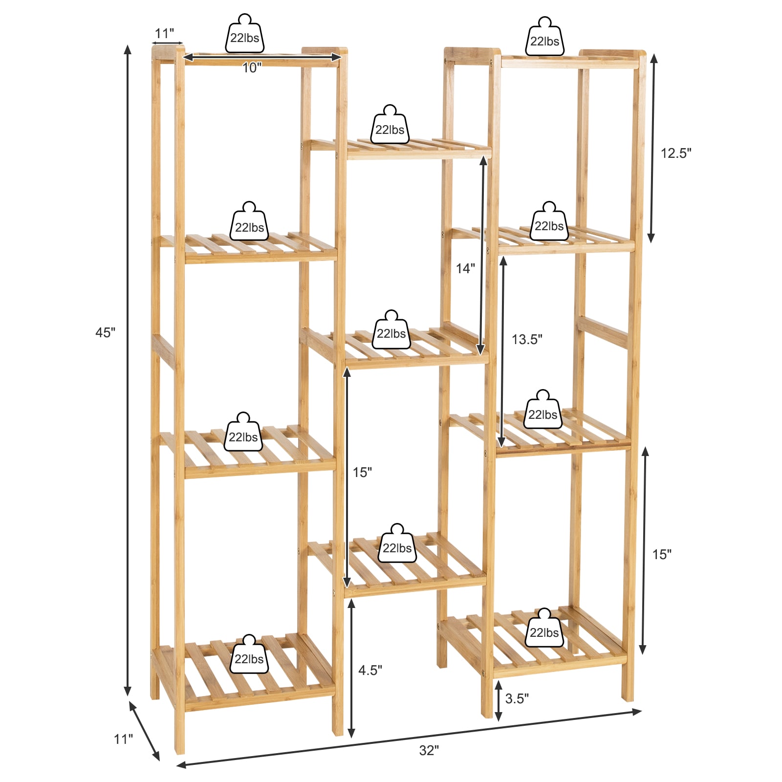 Forclover CTW-HZ10020NA Plant-Stand - View #5