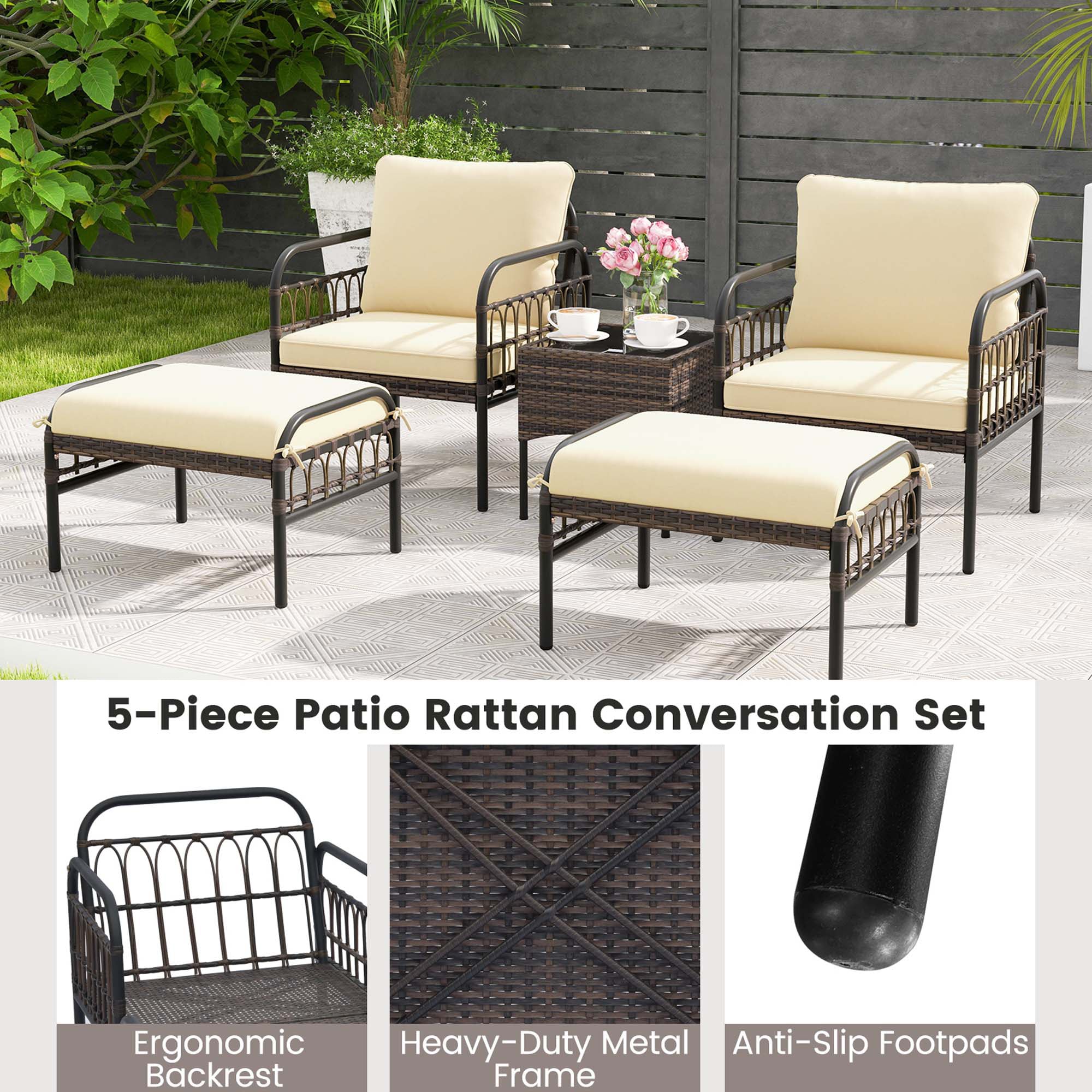 Costway LWS00068 Patio-Conversation-Sets - View #8