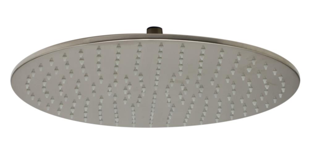 ALFI LED16R-BN Brushed Nickel 15.75-in Round LED Lighted Fixed Rain Shower Head 1.8-GPM (6.8-LPM)