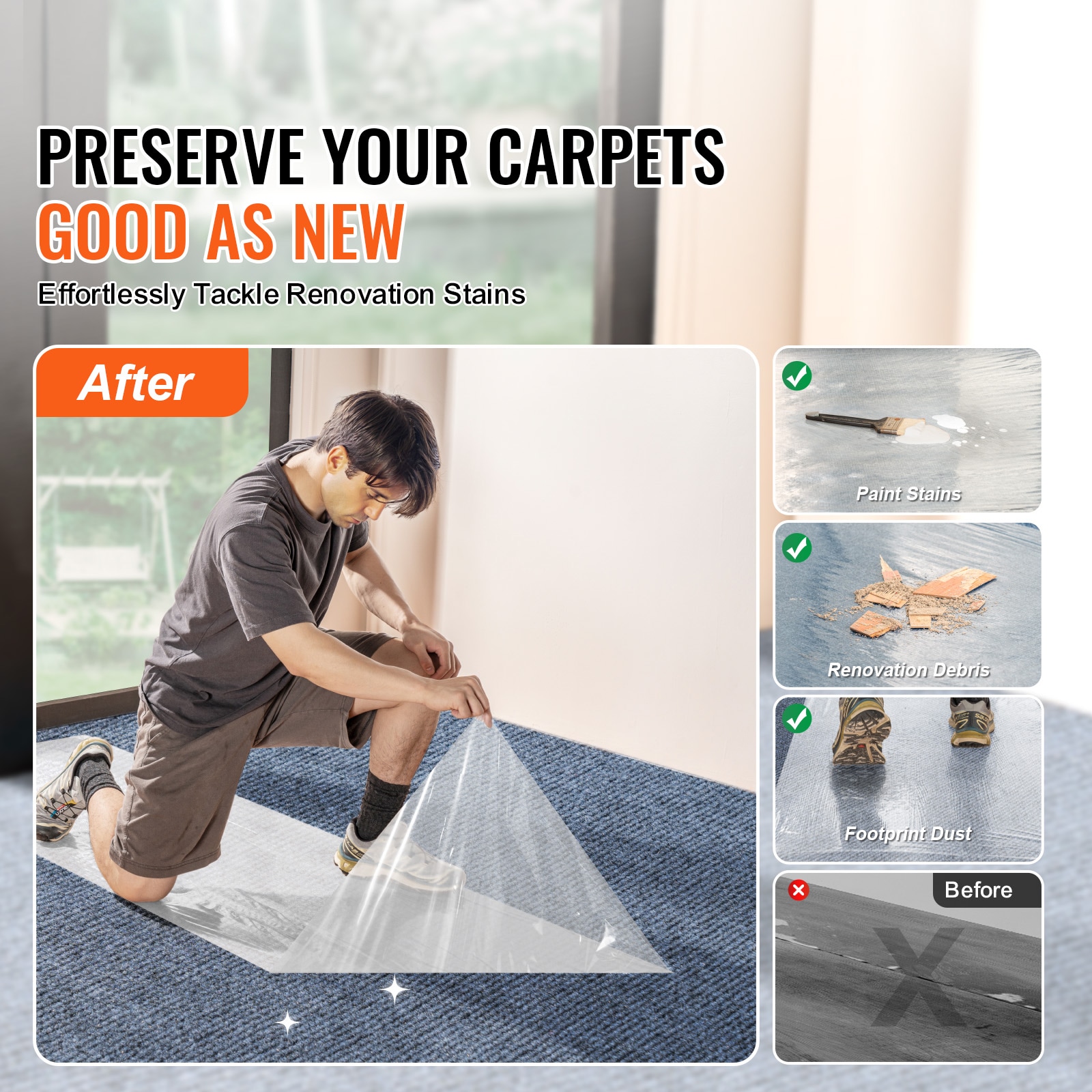 VEVOR SCJYXBHMTM2404742V0 Garage-Flooring-Rolls - View #2